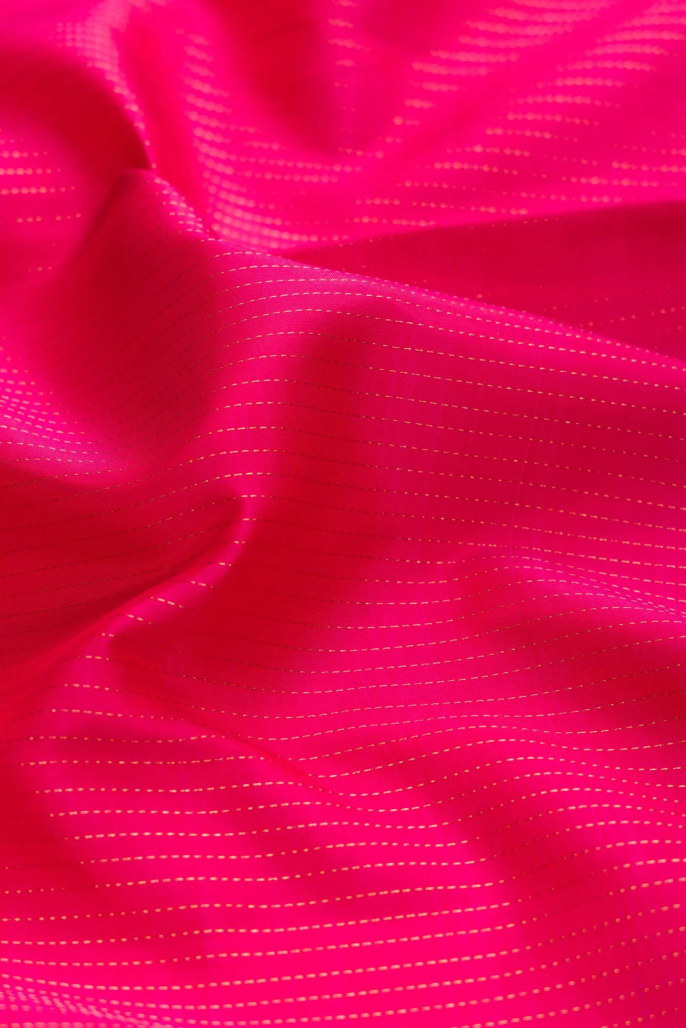 Dark Pink Dual Tone Kanjivaram Silk Saree - Image 2