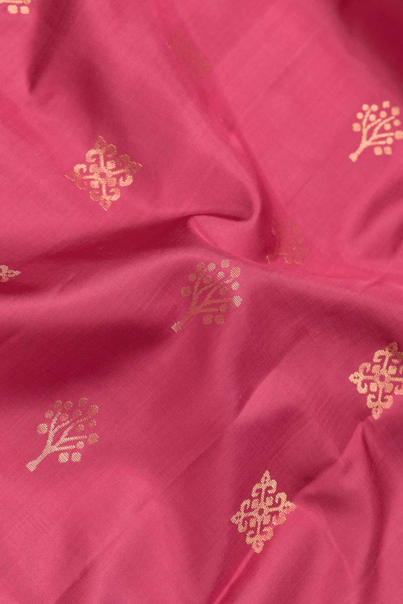 Maroon Soft Silk Saree - Image 2