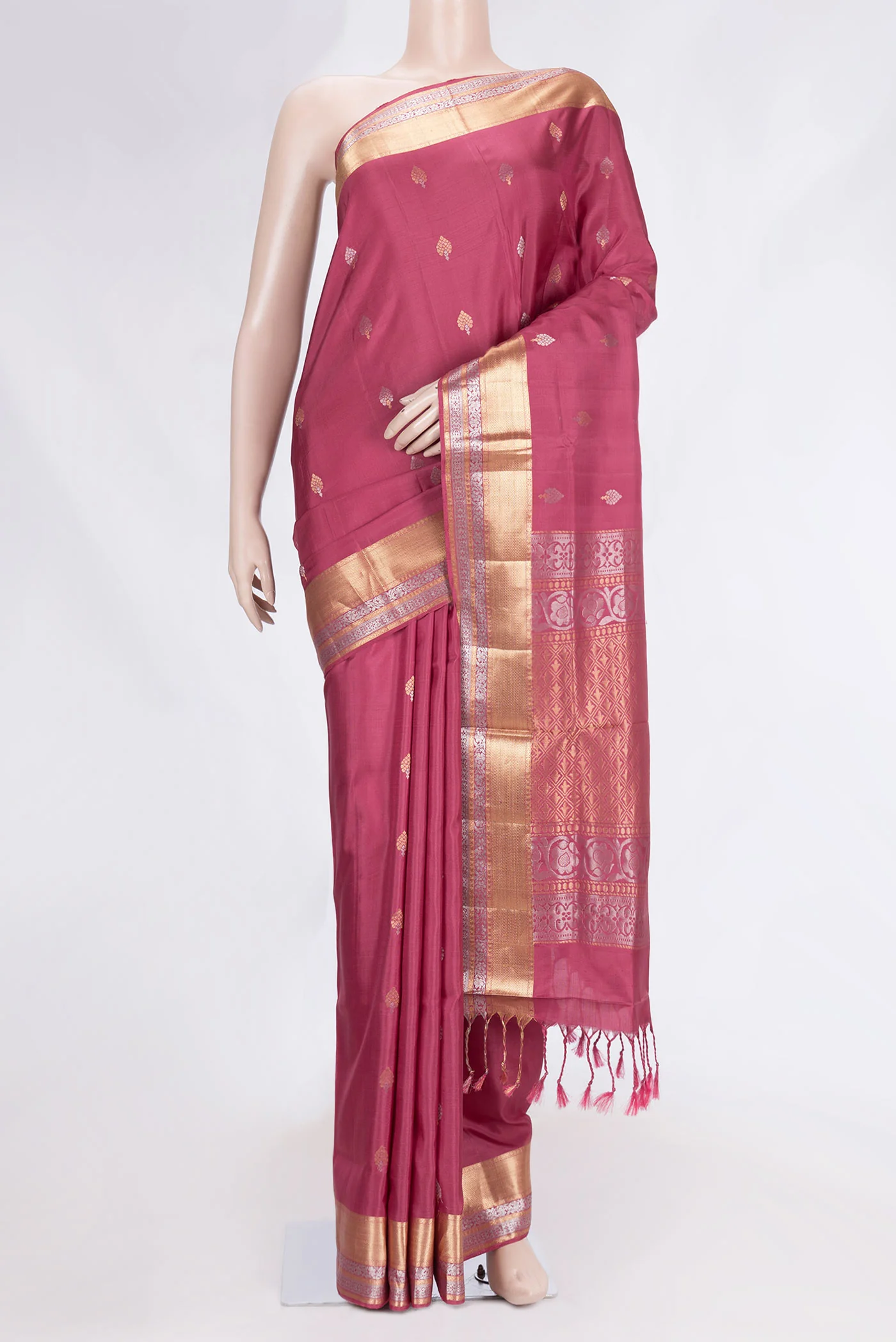 Maroon Soft Silk Saree