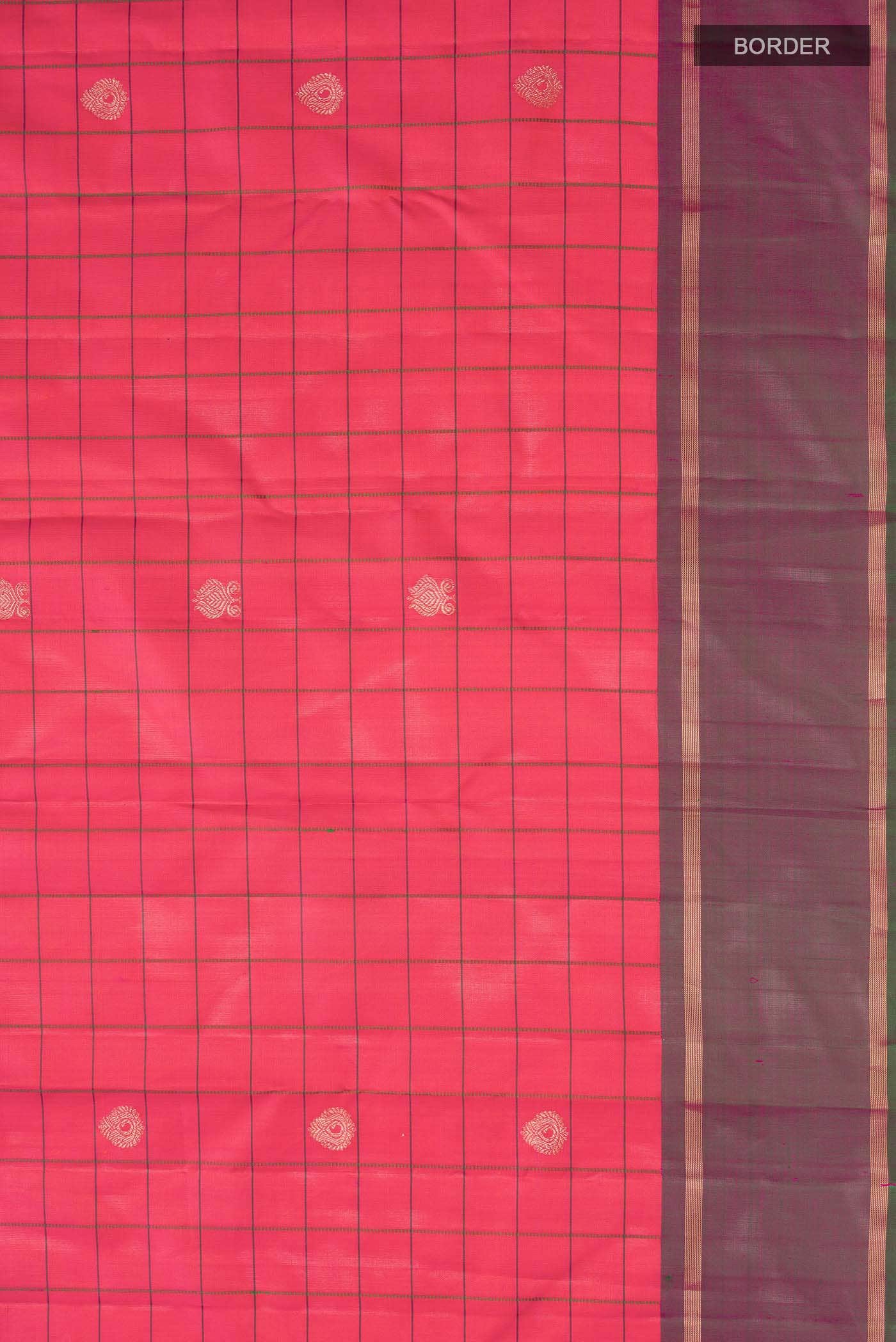 Dark Pink Kanchipuram Silk Saree - Image 5