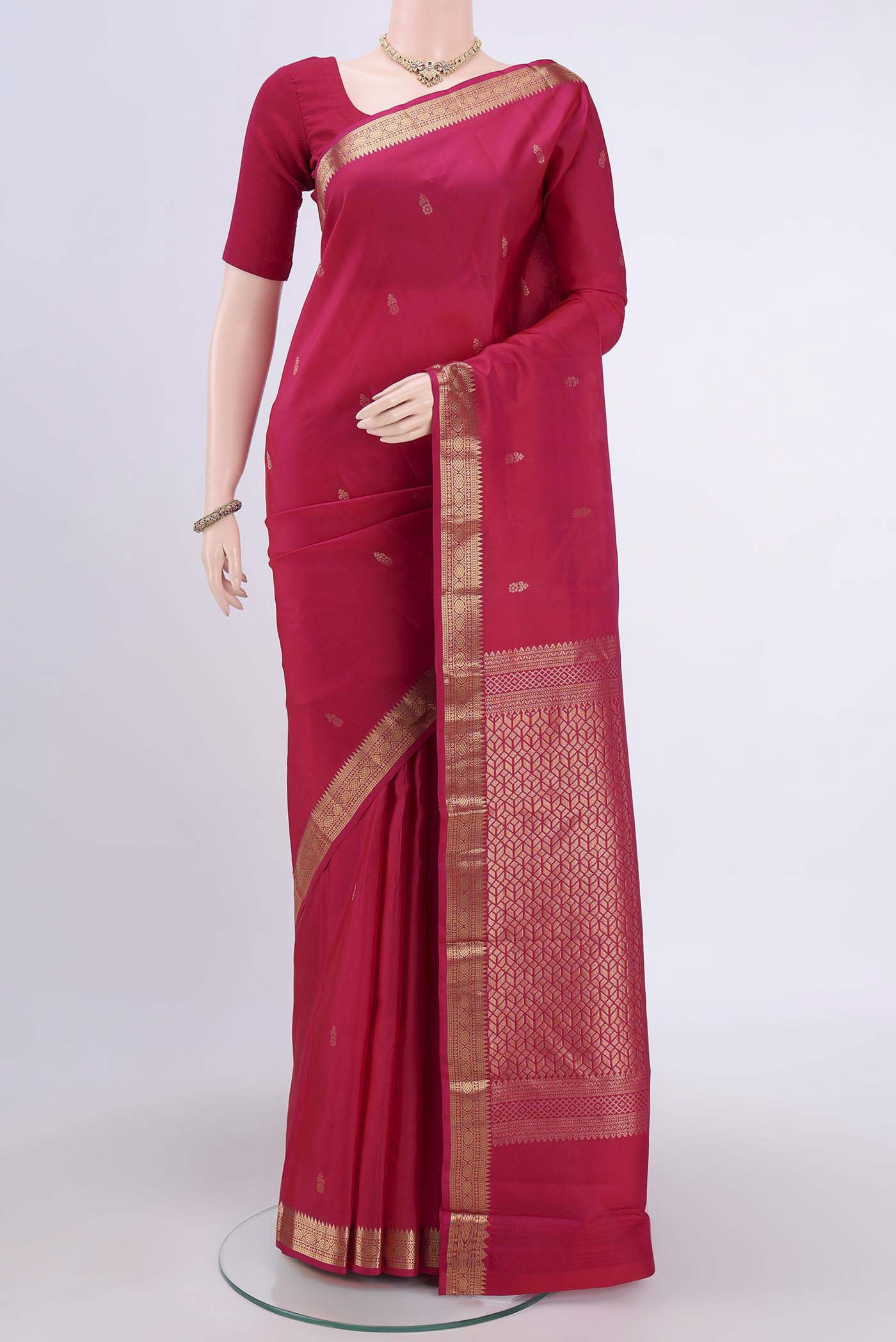 Pink Kanjivaram Silk Saree