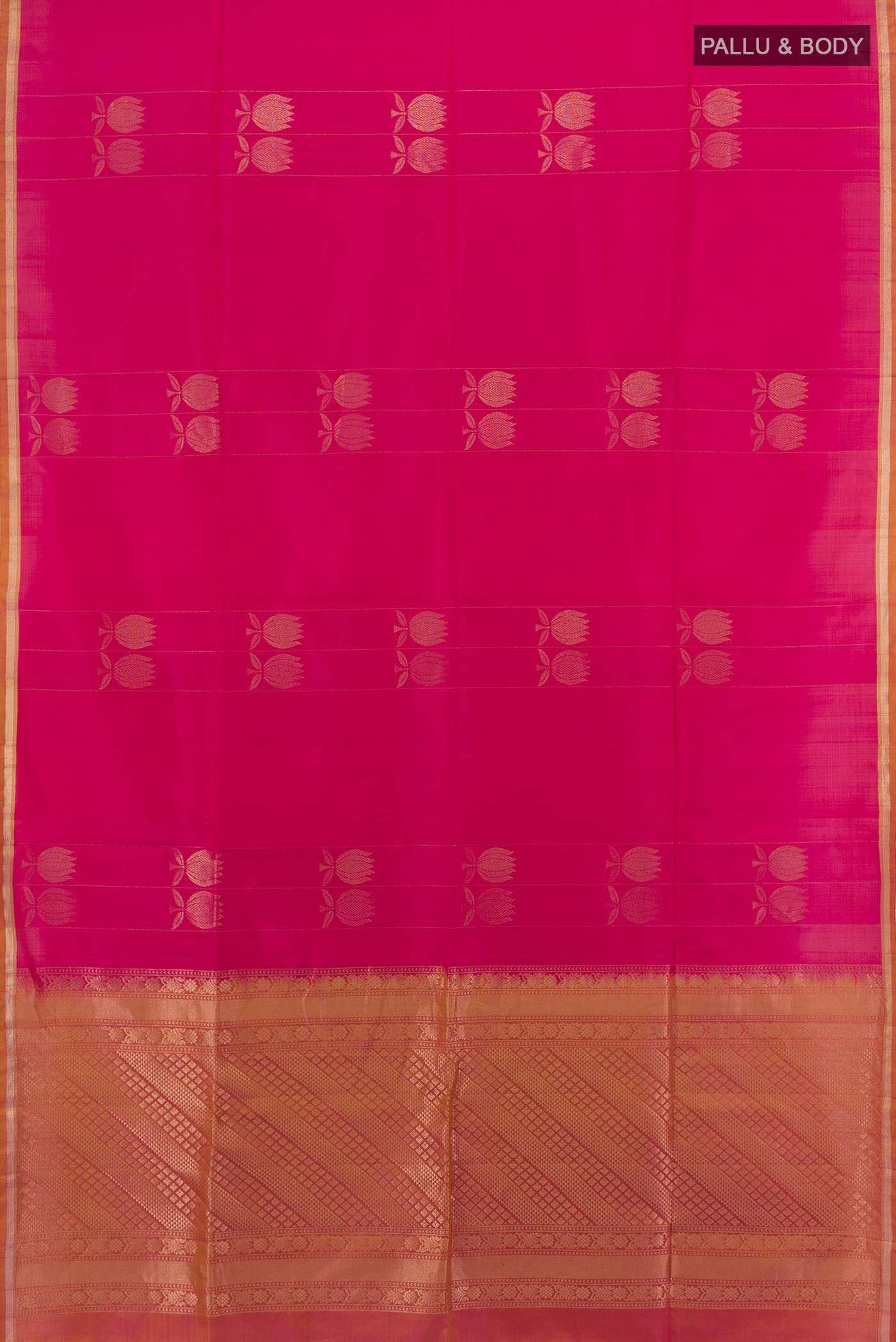 Pink Soft Silk Saree - Image 5