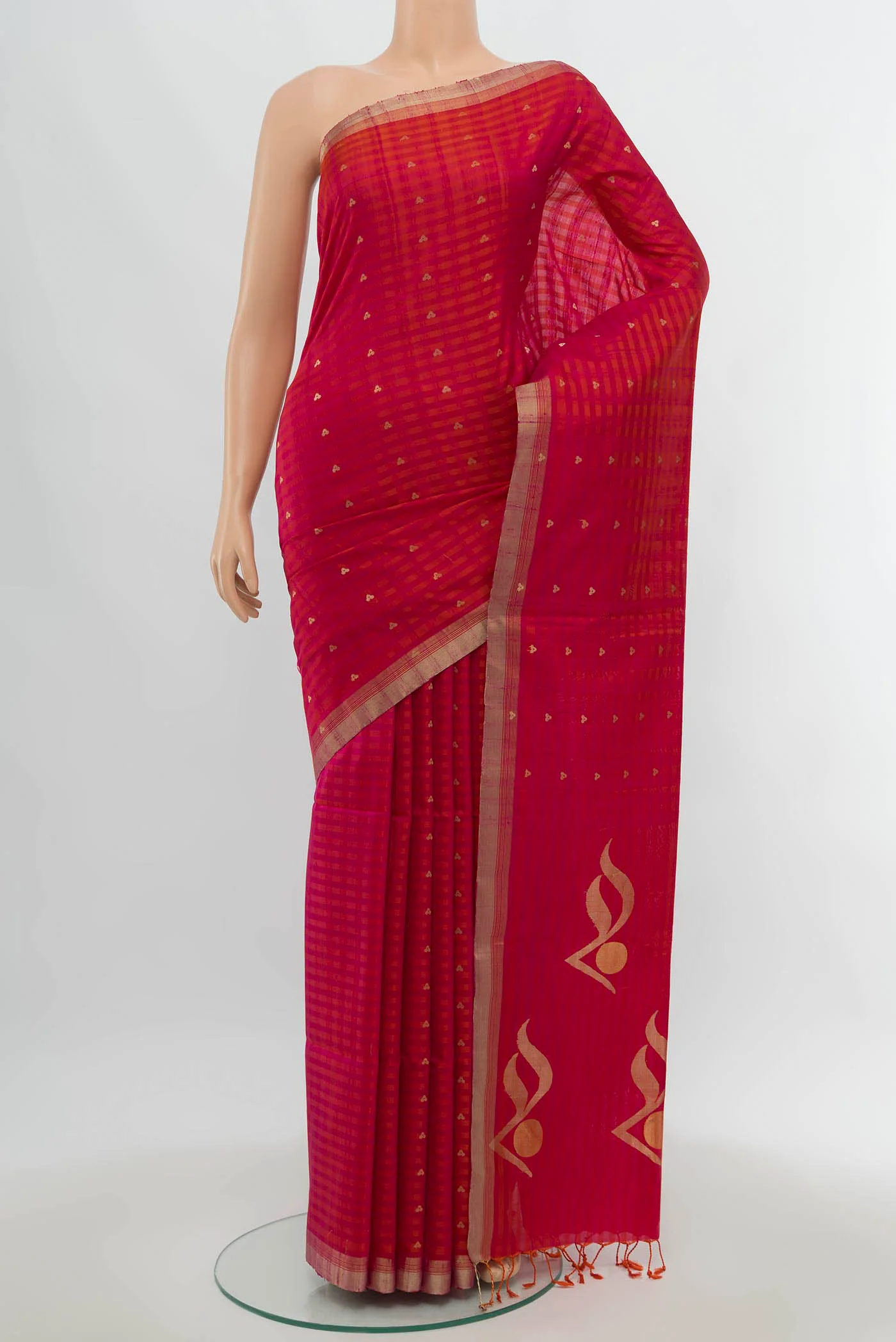 Dark Pink Soft Silk Saree