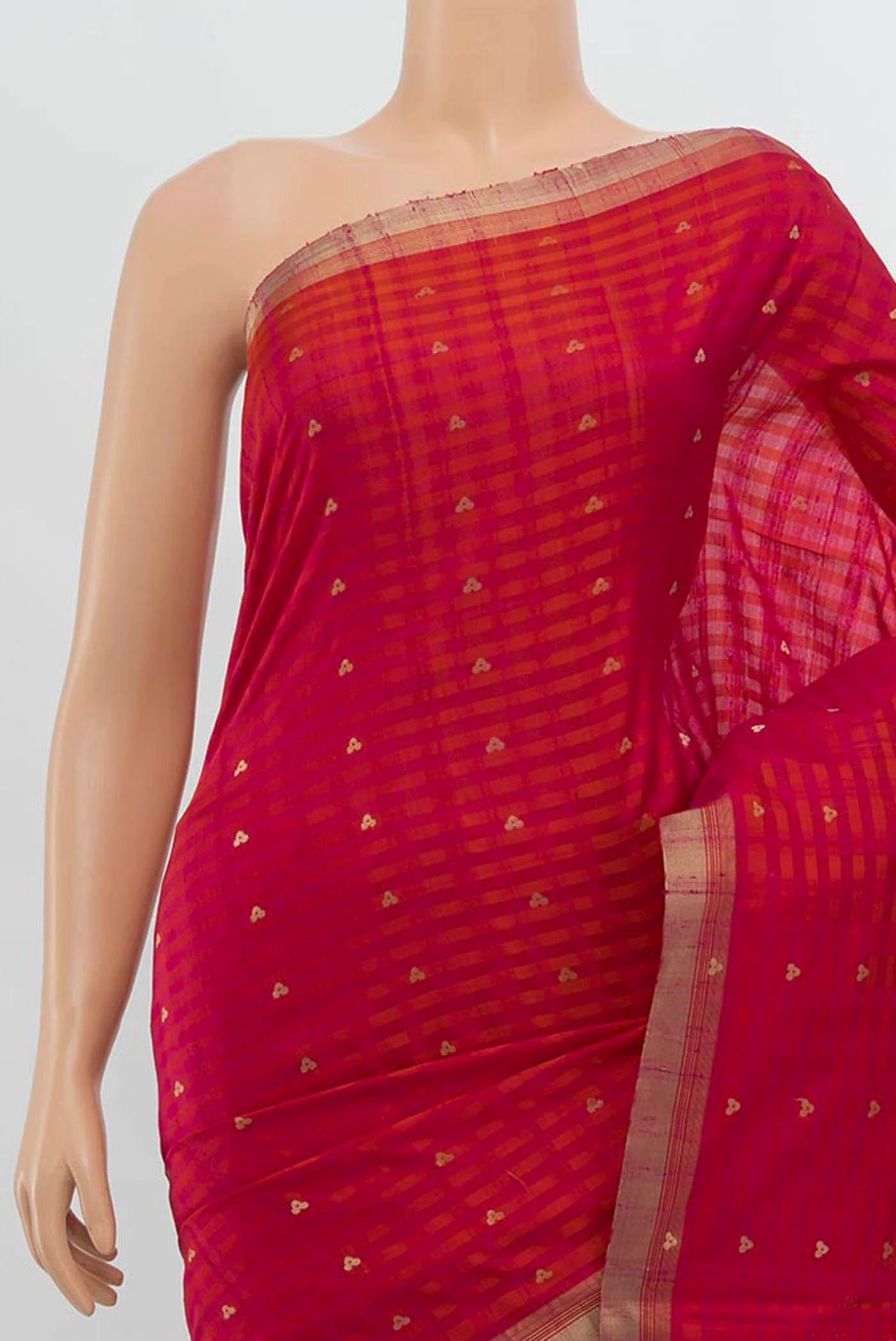 Dark Pink Soft Silk Saree - Image 2