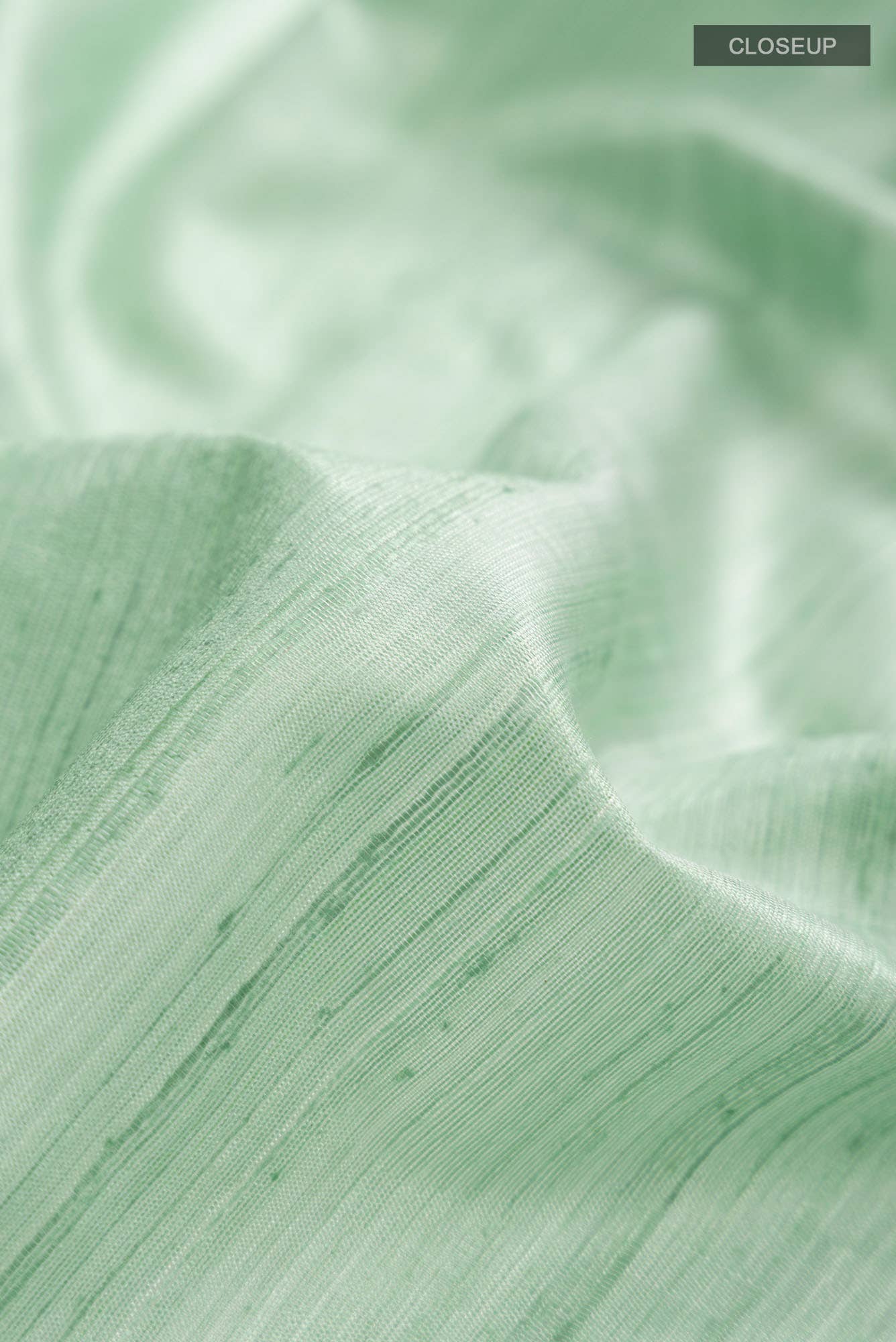 Erina-Mint Green Bhagalpuri Tussar Silk Saree - Image 3