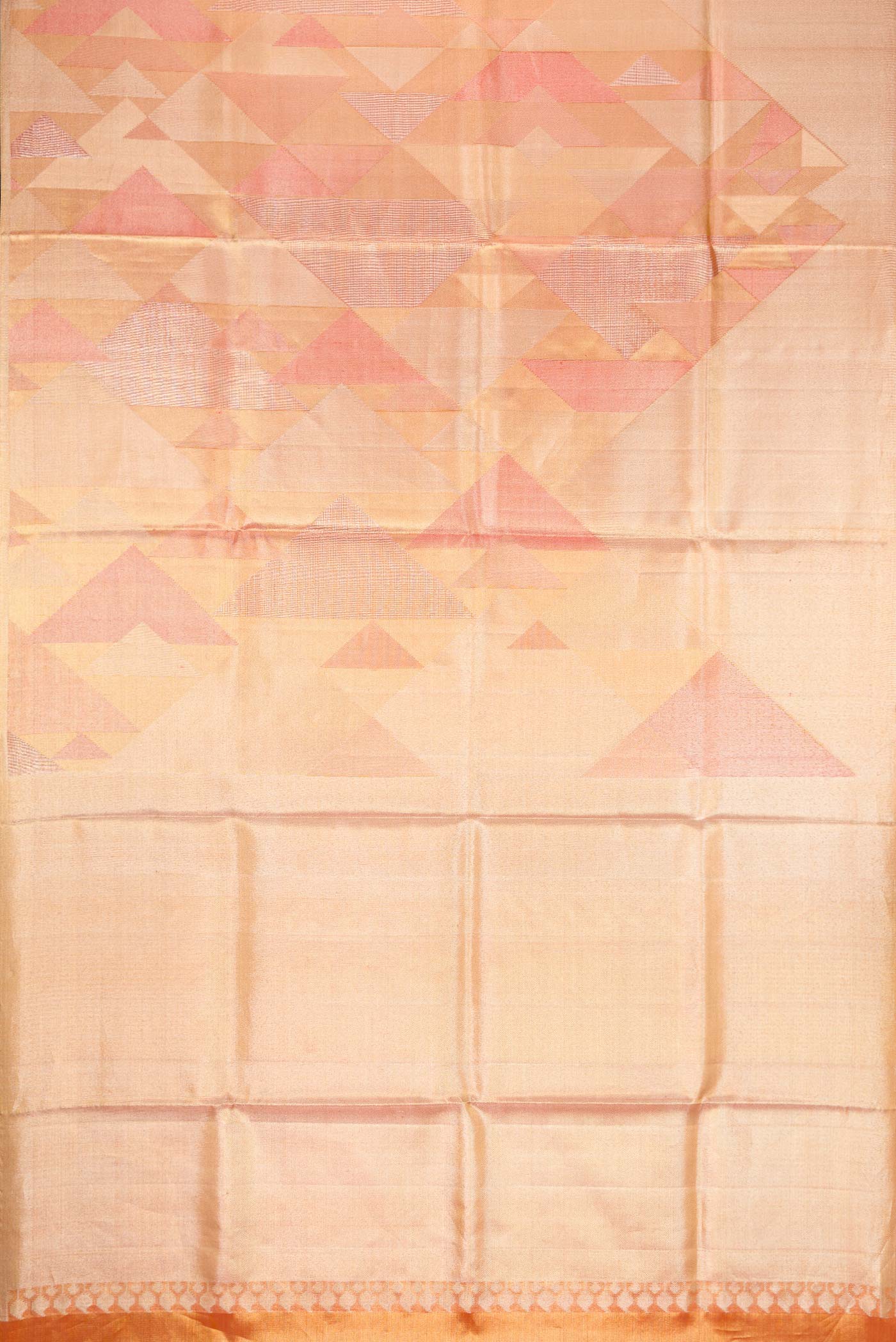 Gold Dual Tone Kanchipuram Silk Saree - Image 5