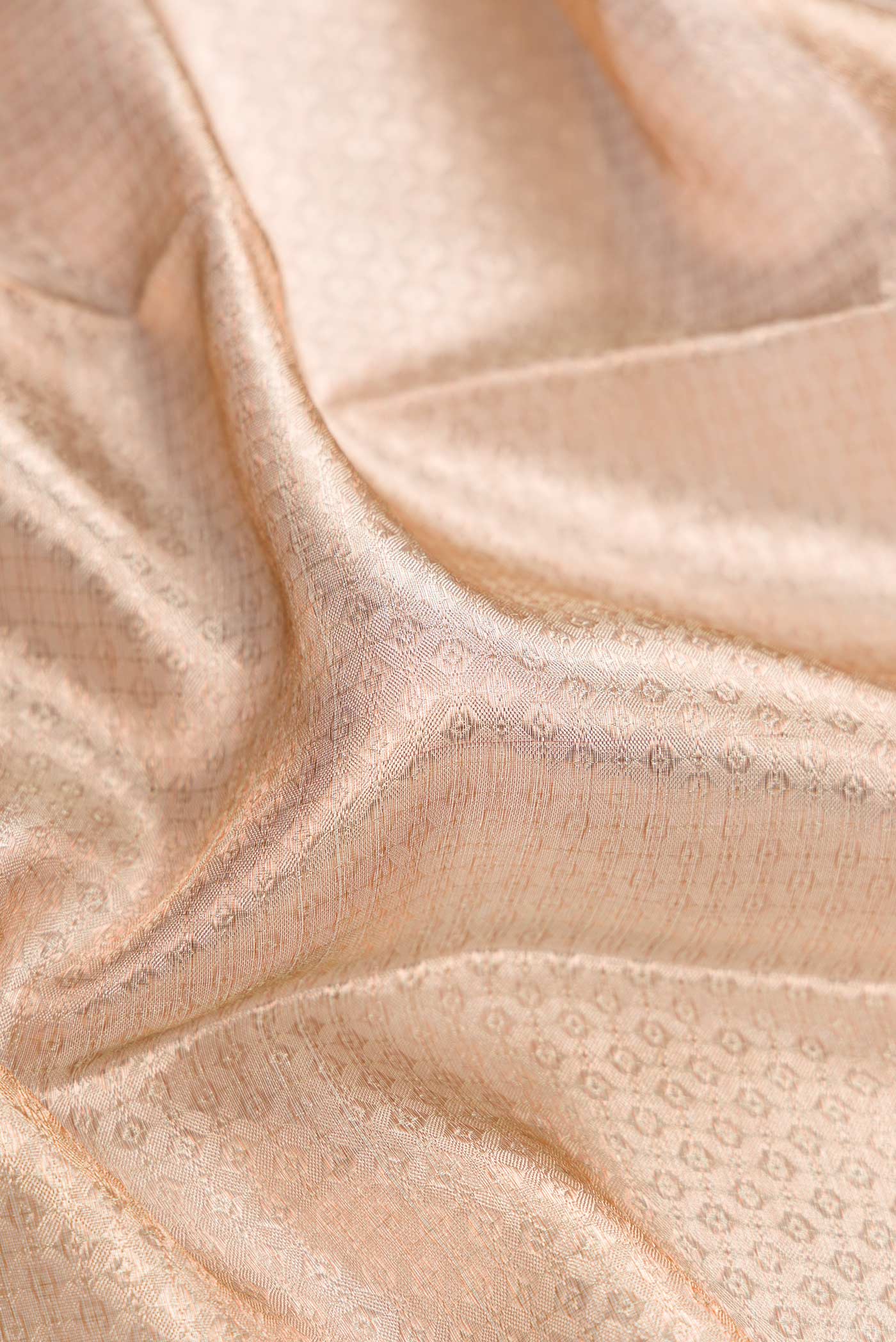 Gold Dual Tone Kanchipuram Tissue Silk Saree - Image 2
