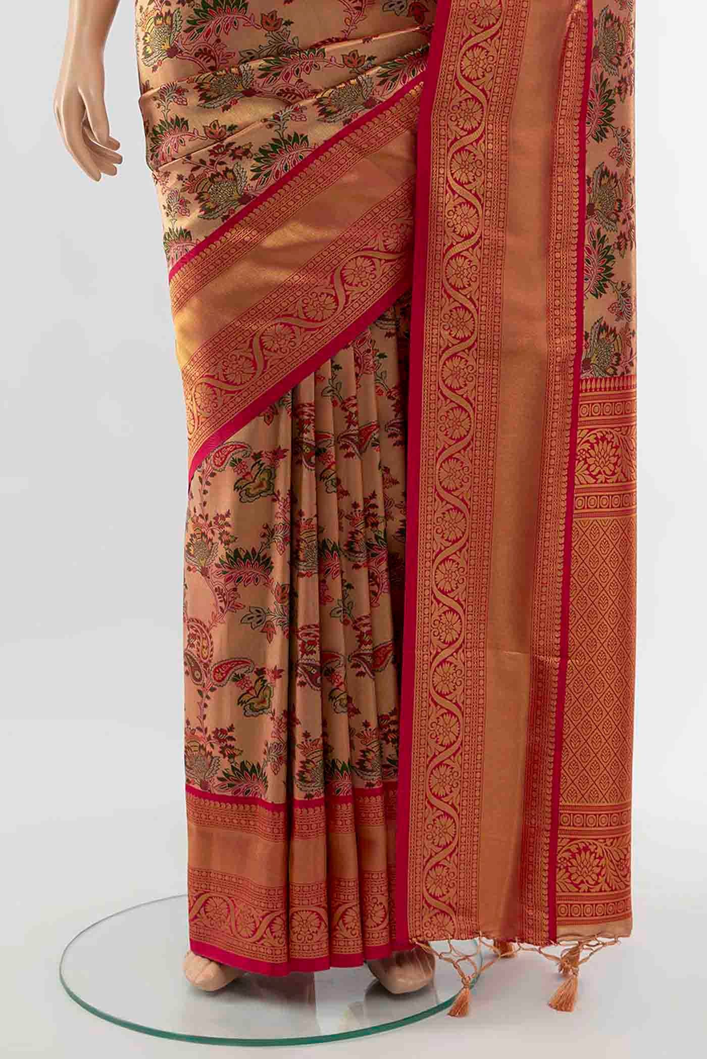 Multi Color Blended Art Silk Saree - Image 3