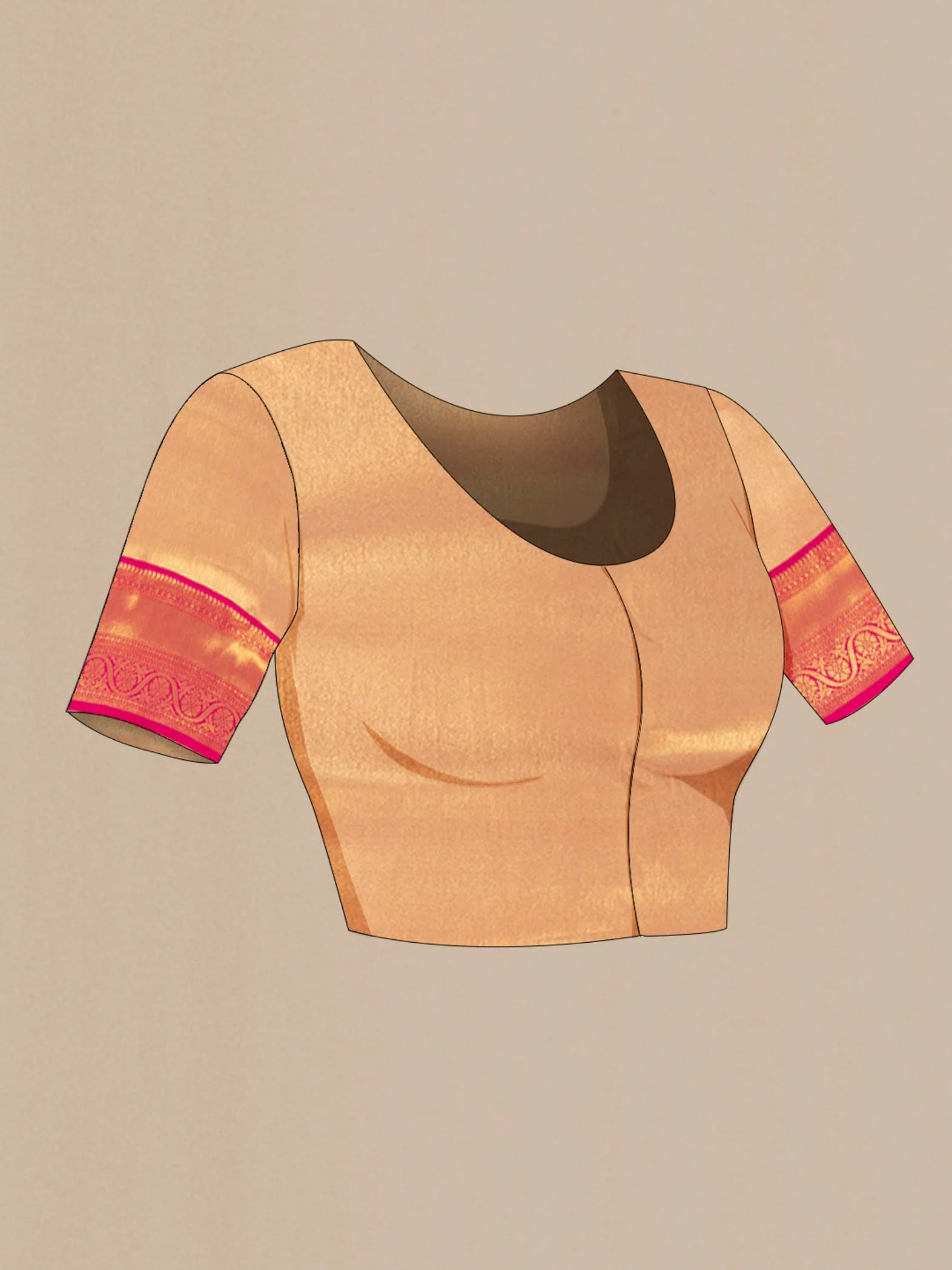 Multi Color Blended Art Silk Saree - Image 4