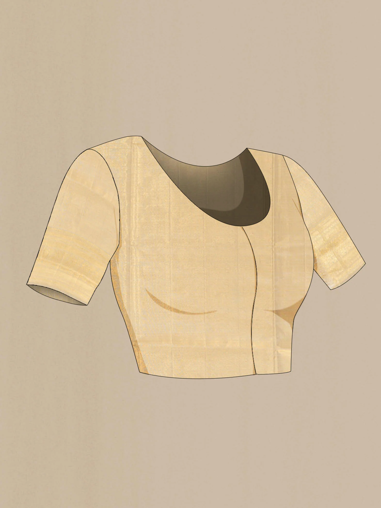 Golden Kanjivaram Silk Saree - Image 4