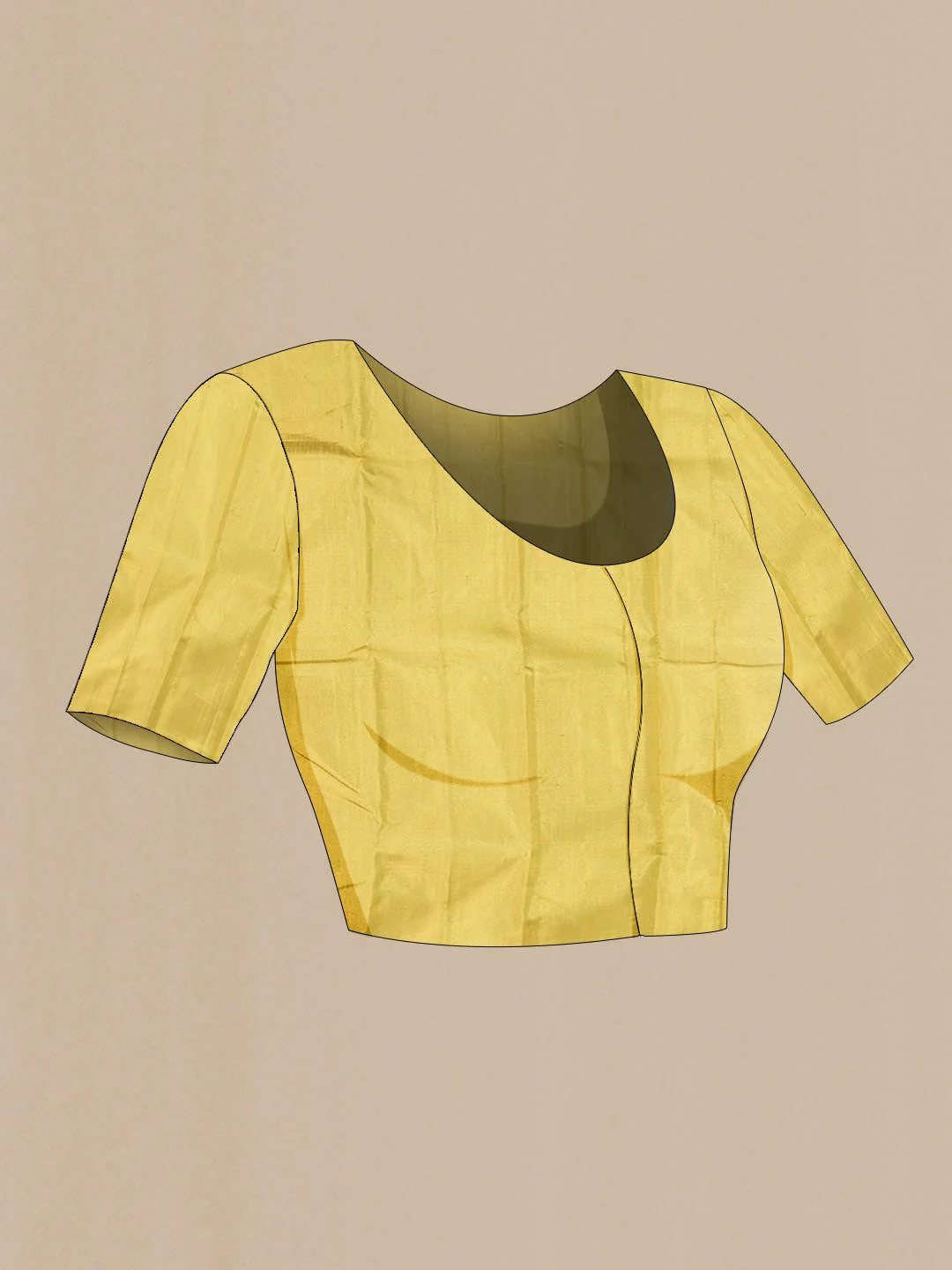 Golden Kanjivaram Tissue Silk Saree - Image 7