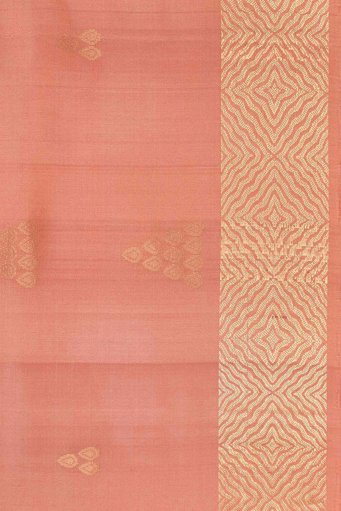 Peach Soft Silk Saree - Image 3