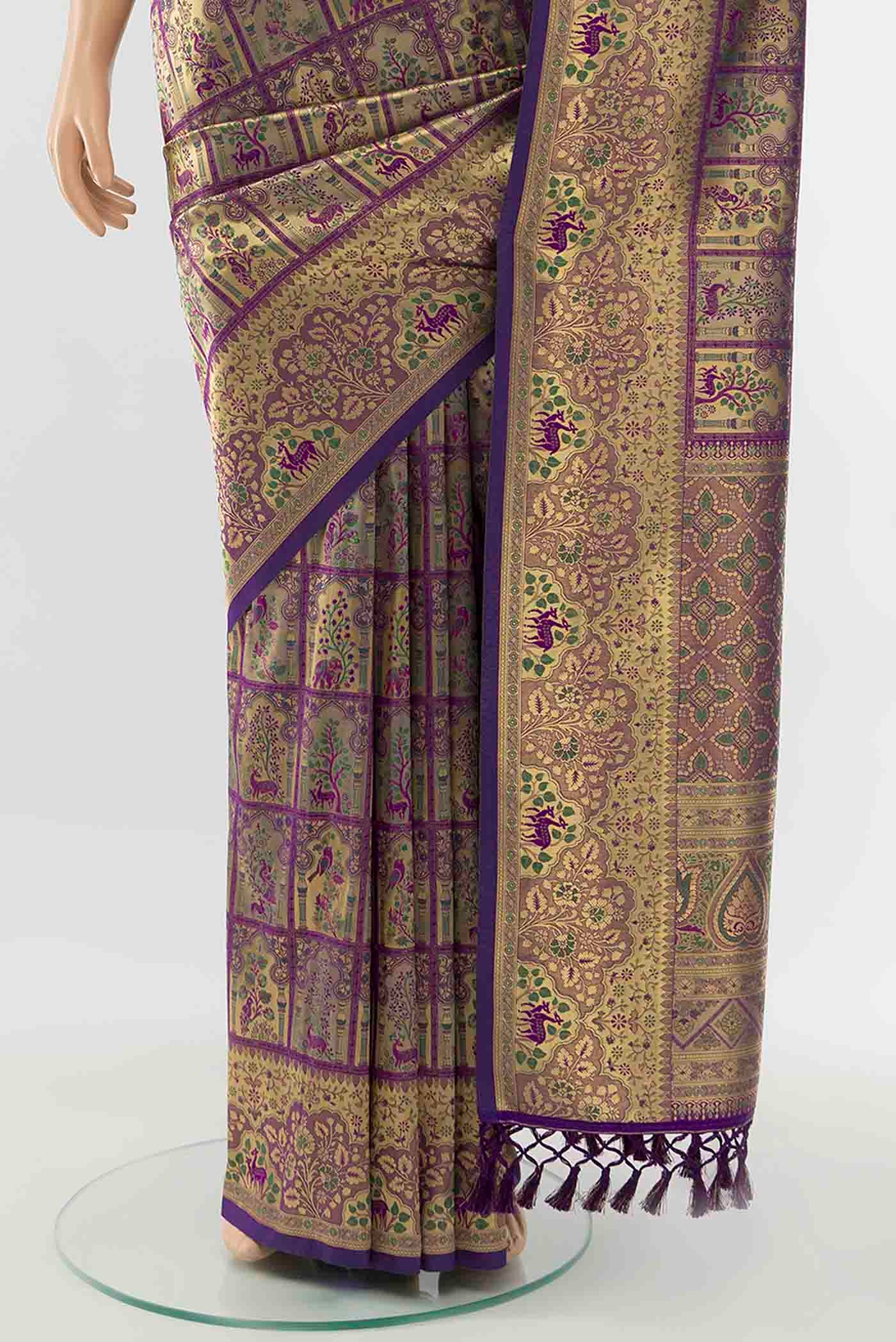 Green Art Silk Saree - Image 3