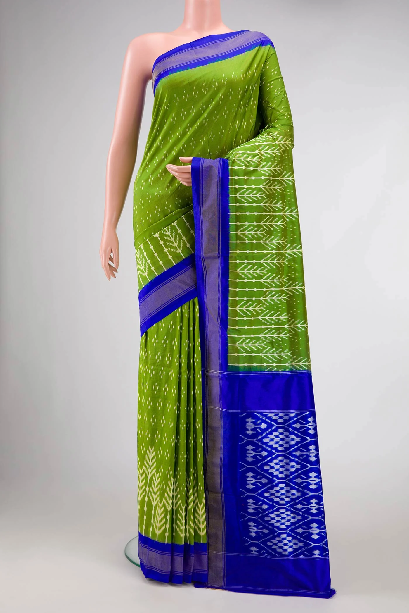 Green Pochampally Silk Saree
