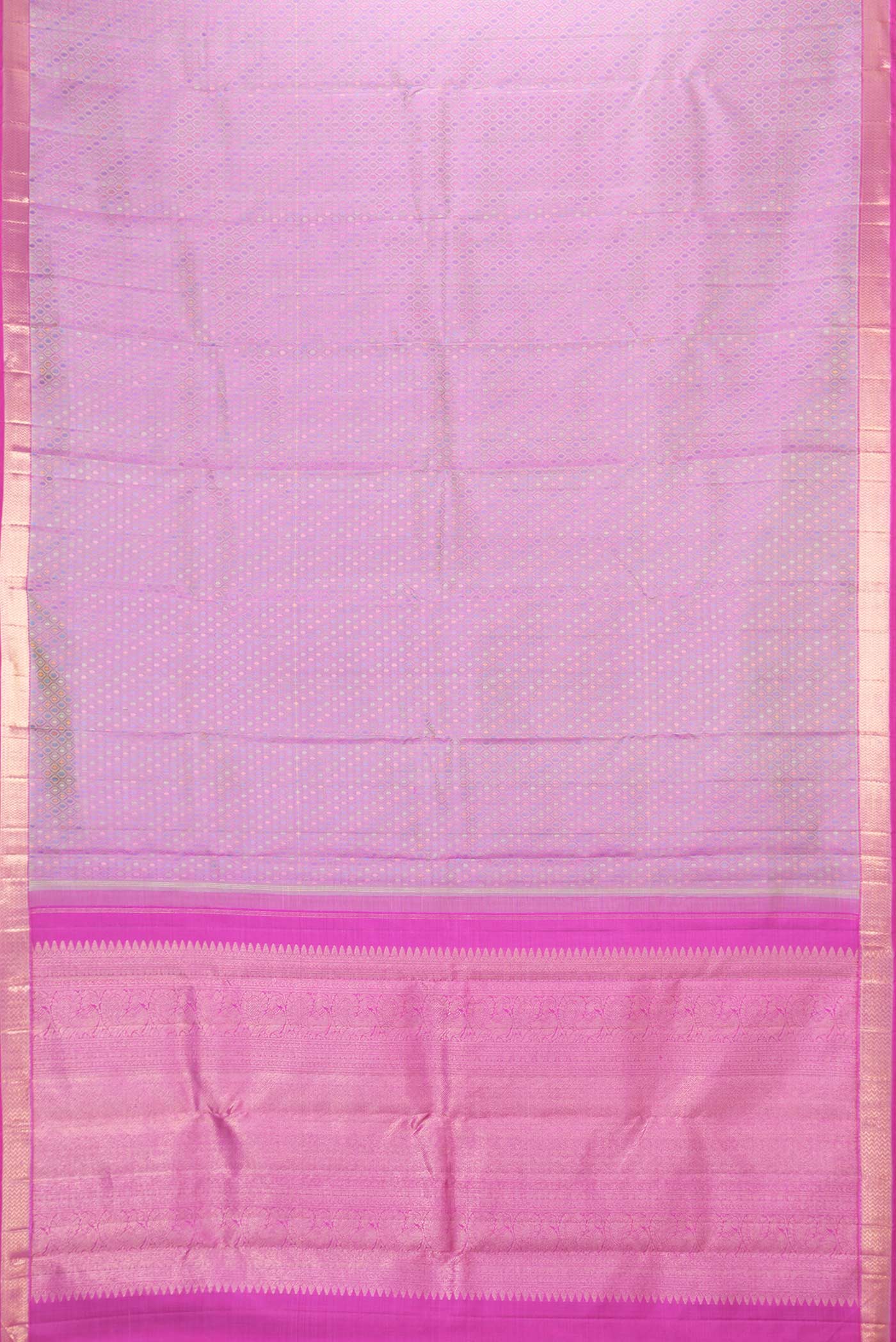Lavender Kanjivaram Silk Saree - Image 2