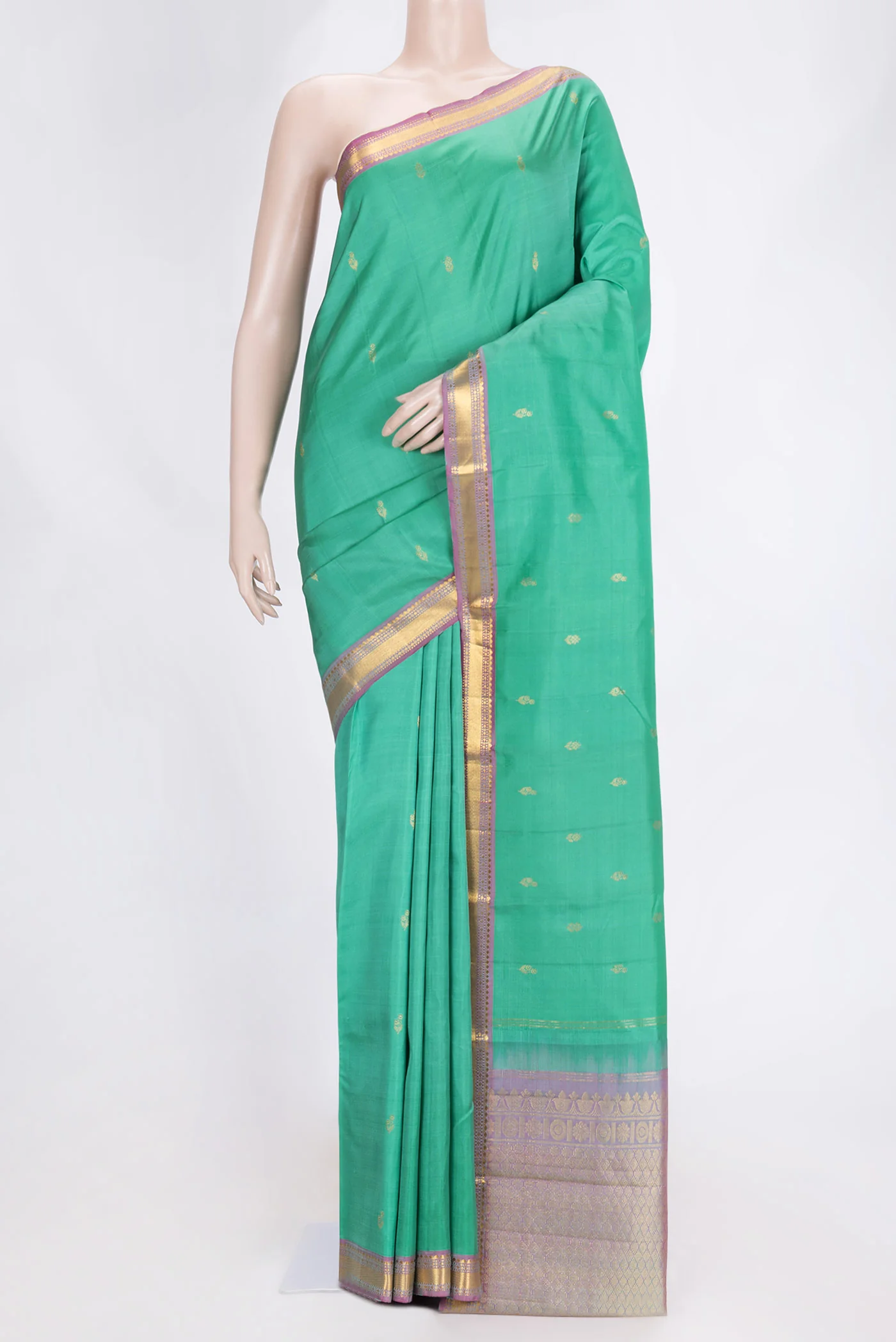 Green Kanchipuram Saree
