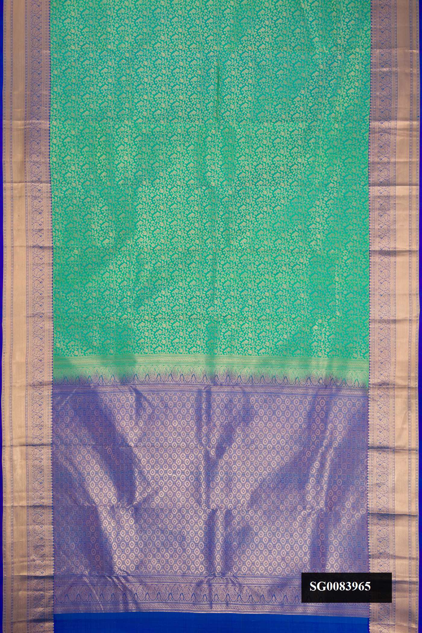 Green Dual Tone Kanchipuram Silk Saree