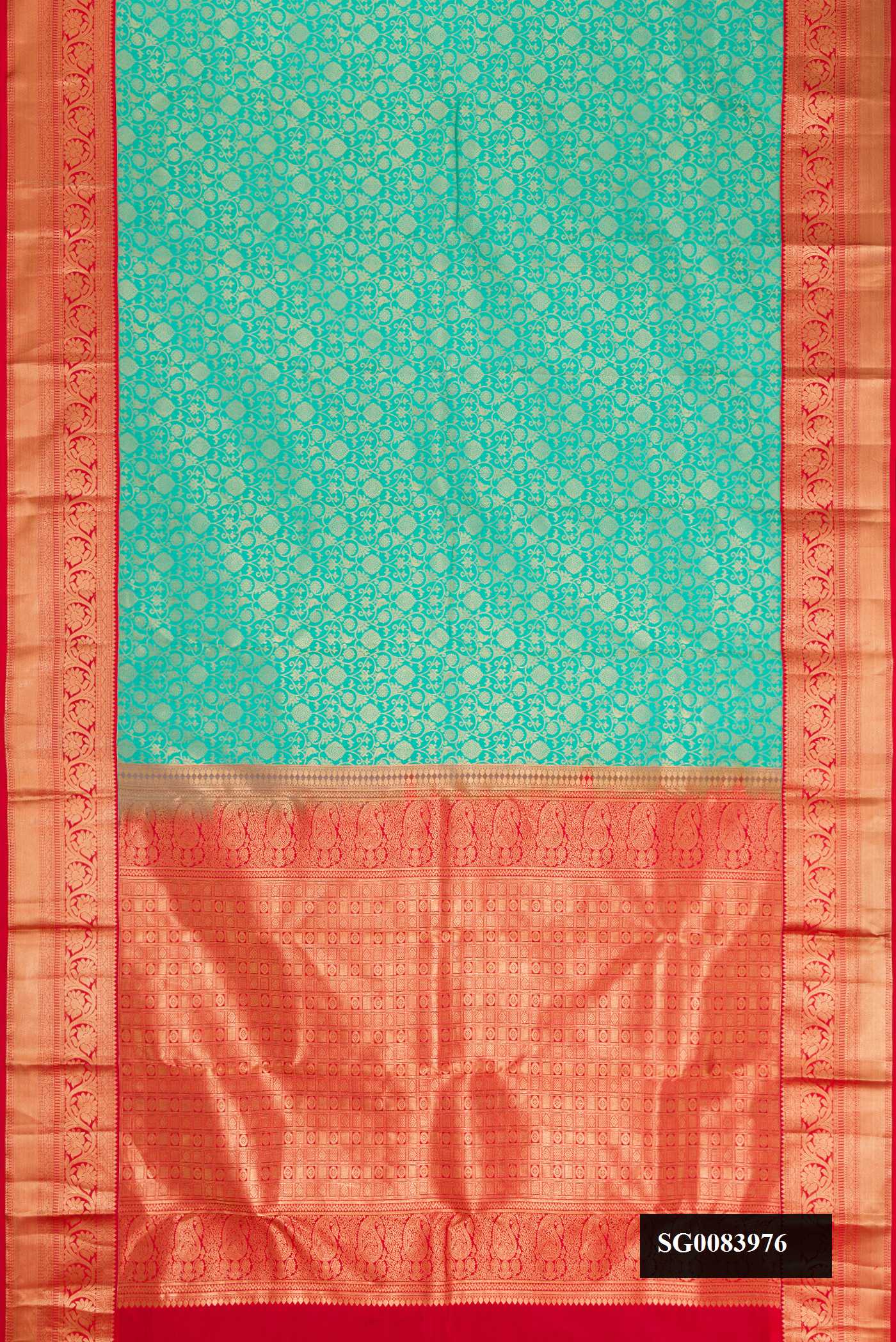 Green Dual Tone Kanchipuram Silk Saree