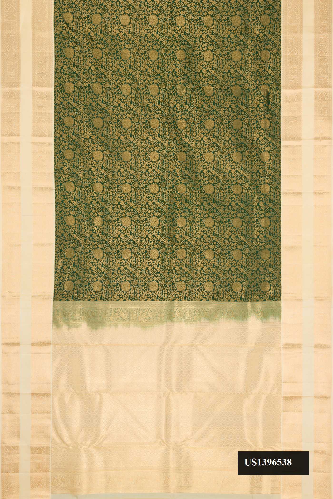 Green Dual Tone Kanchipuram Silk Saree