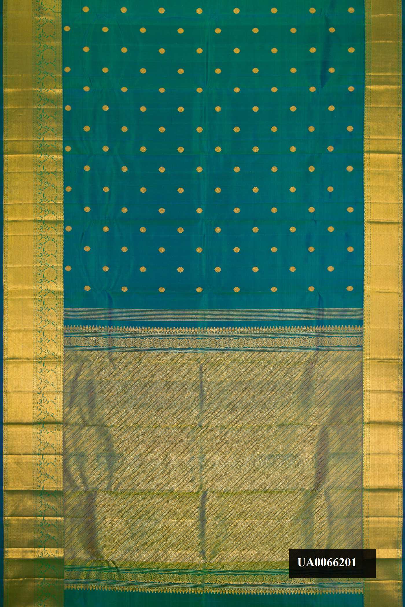 Green Dual Tone Kanchipuram Silk Saree
