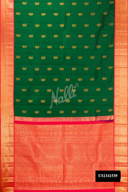 Green Dual Tone Kanchipuram Silk Saree