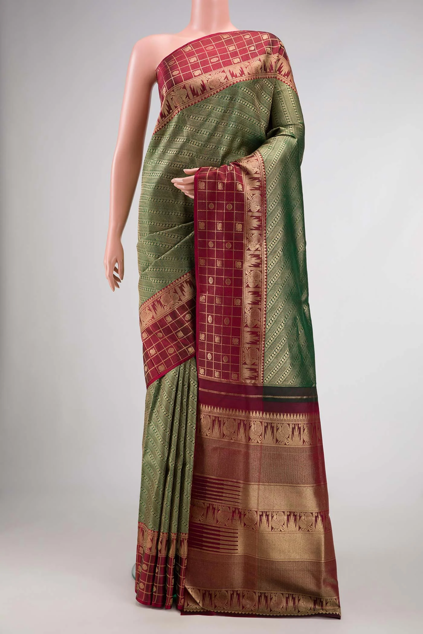 Green Kanjivaram Silk Saree