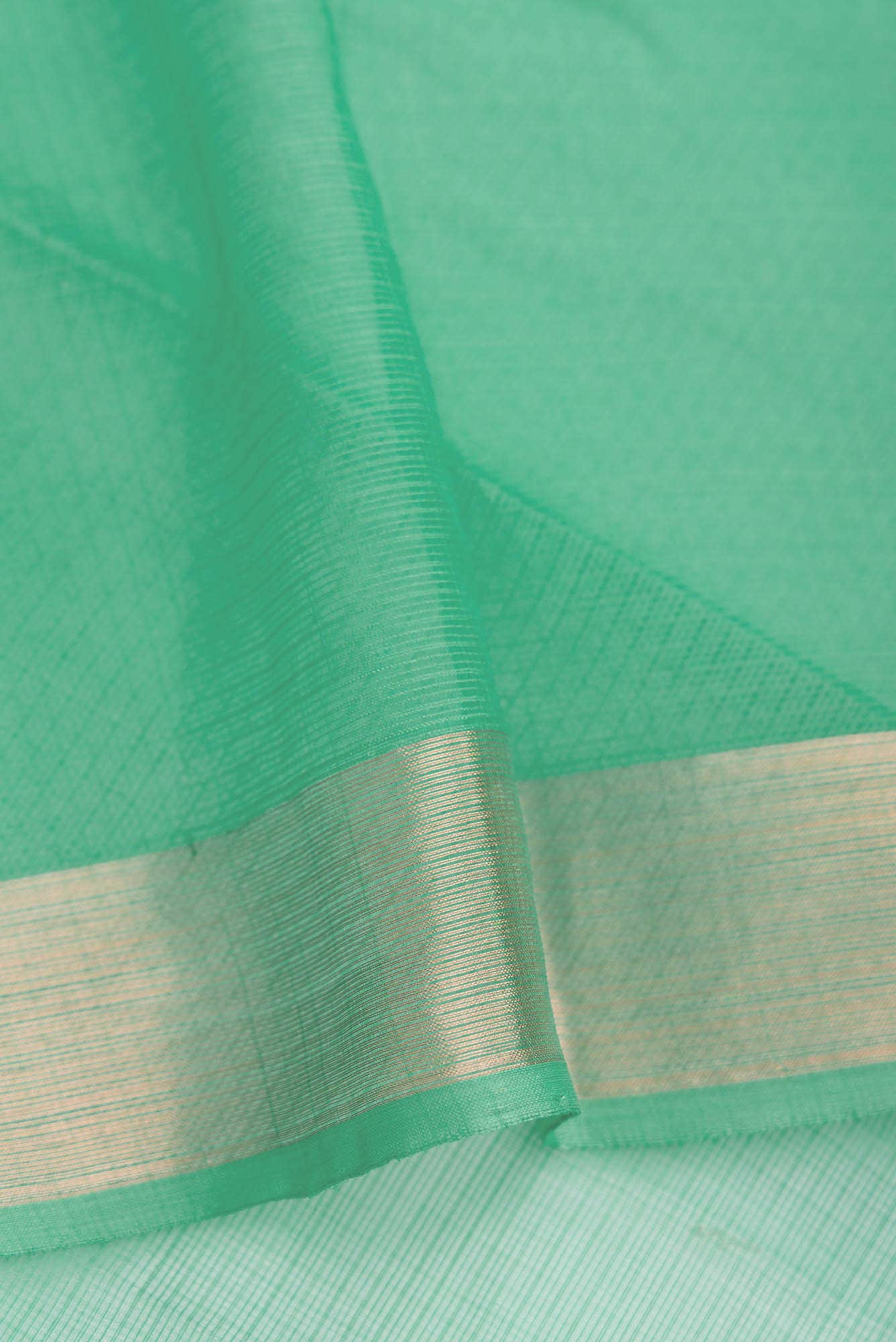Green Dual Tone Kota Silk Saree - Image 6
