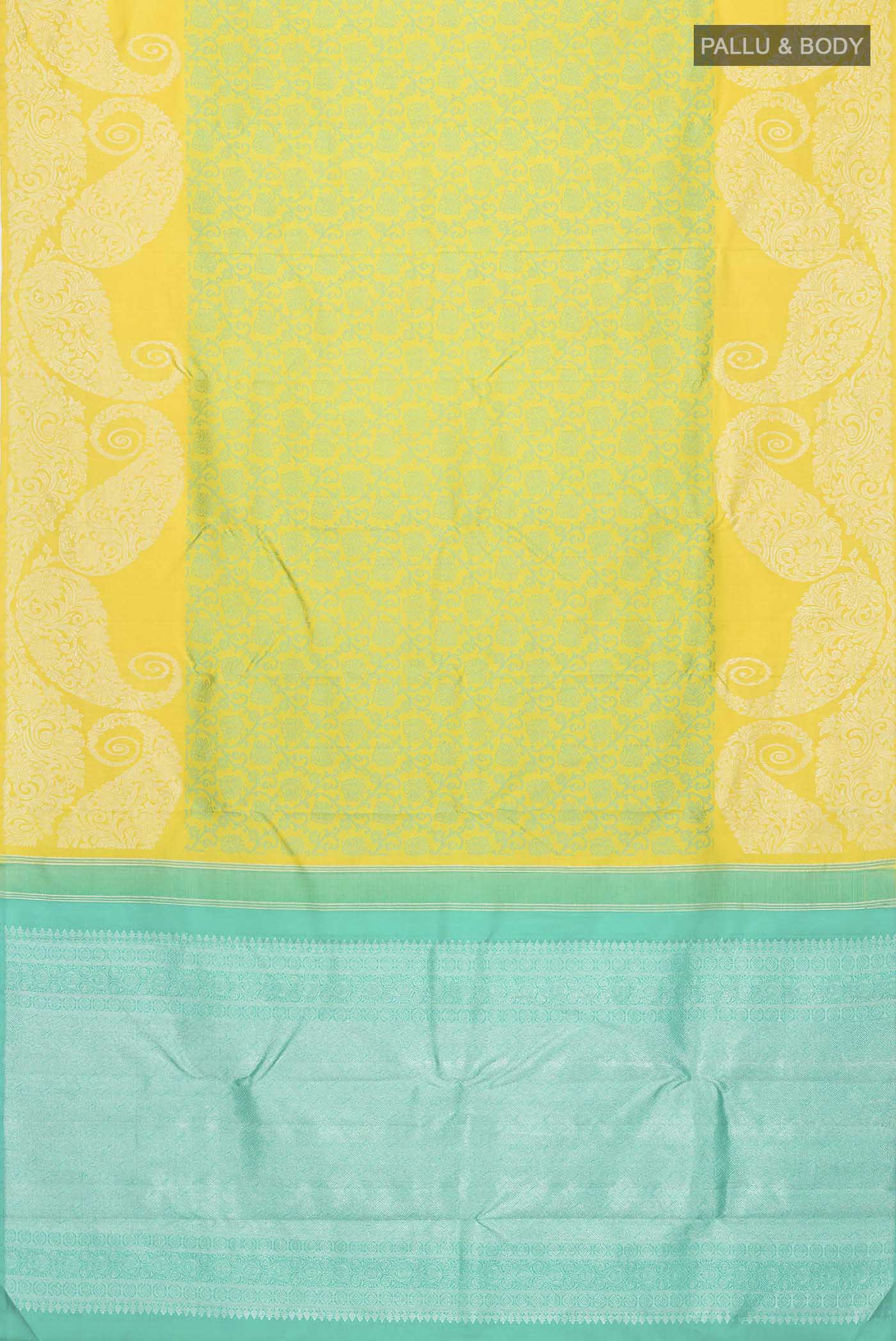 Green Kanchipuram Silk Saree - Image 6