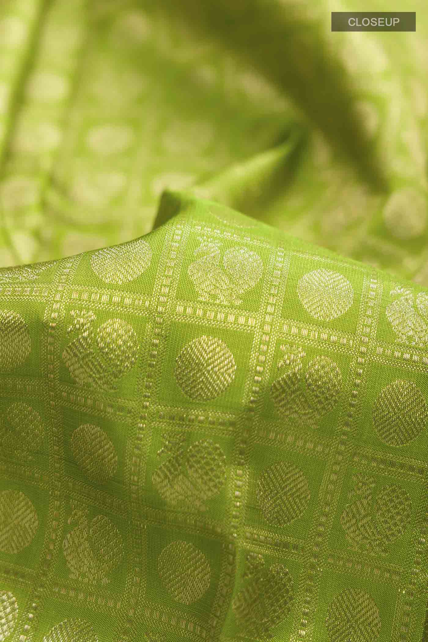 Green Kanjivaram Silk Saree - Image 2