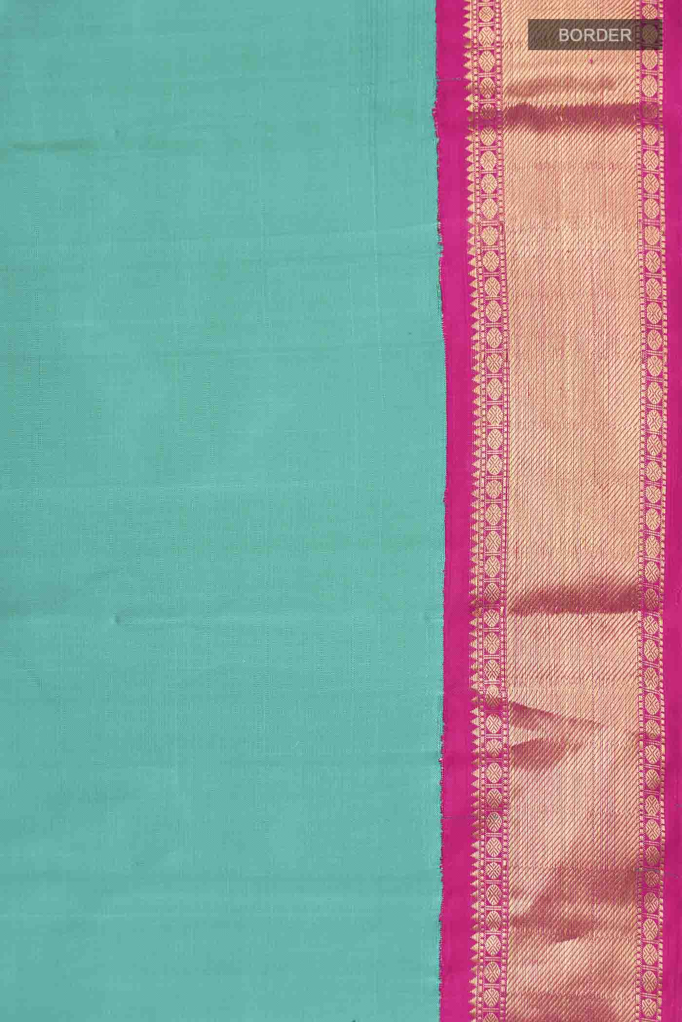 Green Kanjivaram Silk Saree - Image 3
