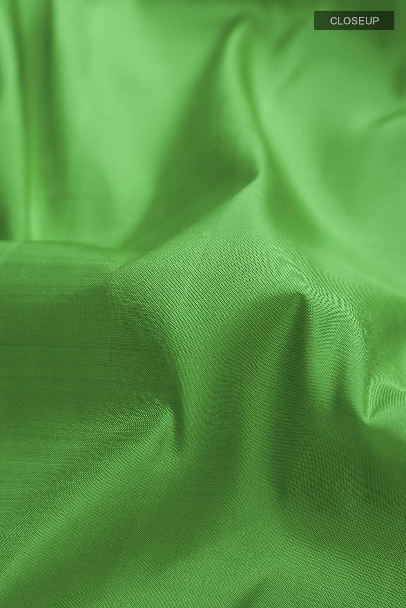 Green Kanjivaram Silk Saree - Image 2