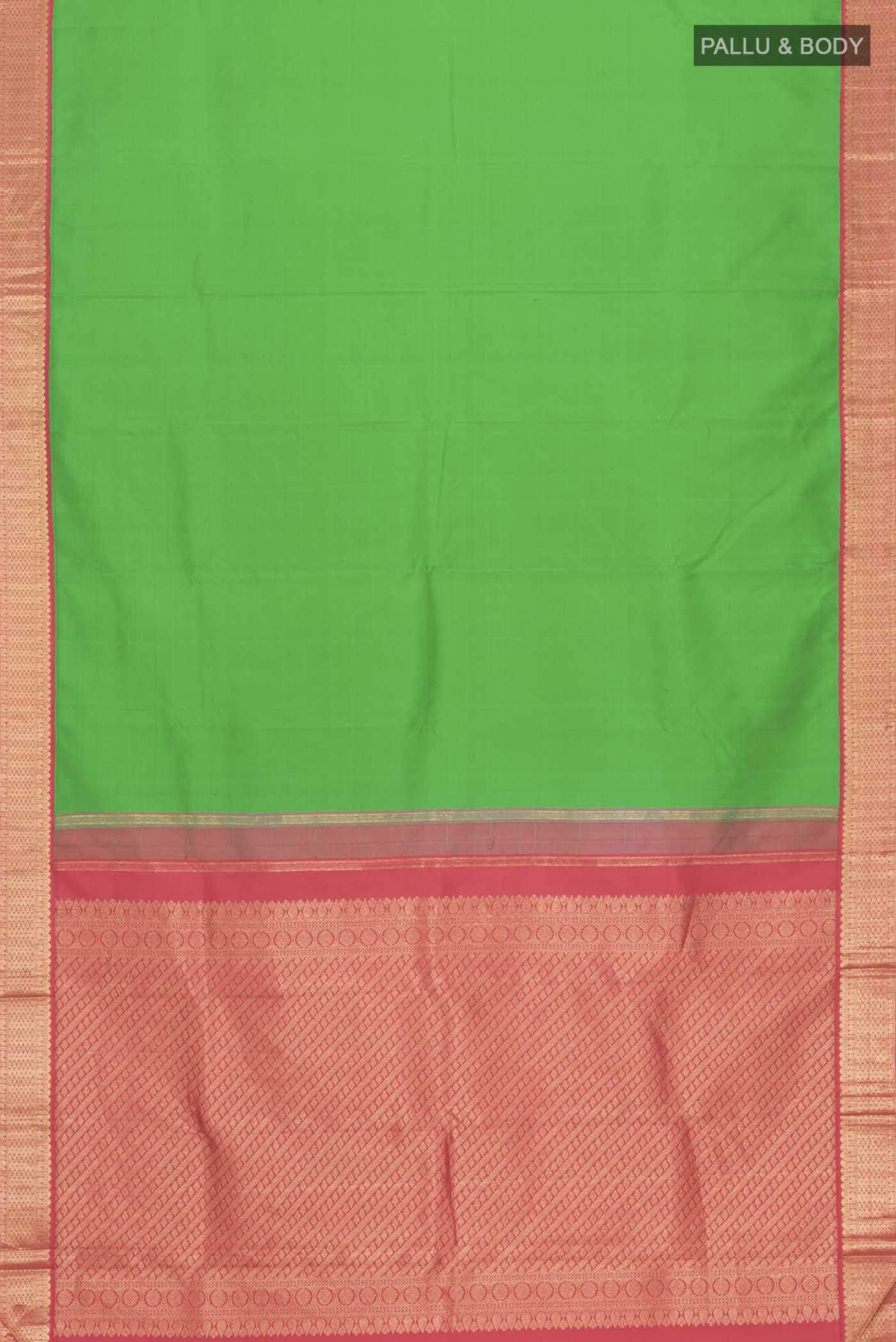 Green Kanjivaram Silk Saree - Image 6