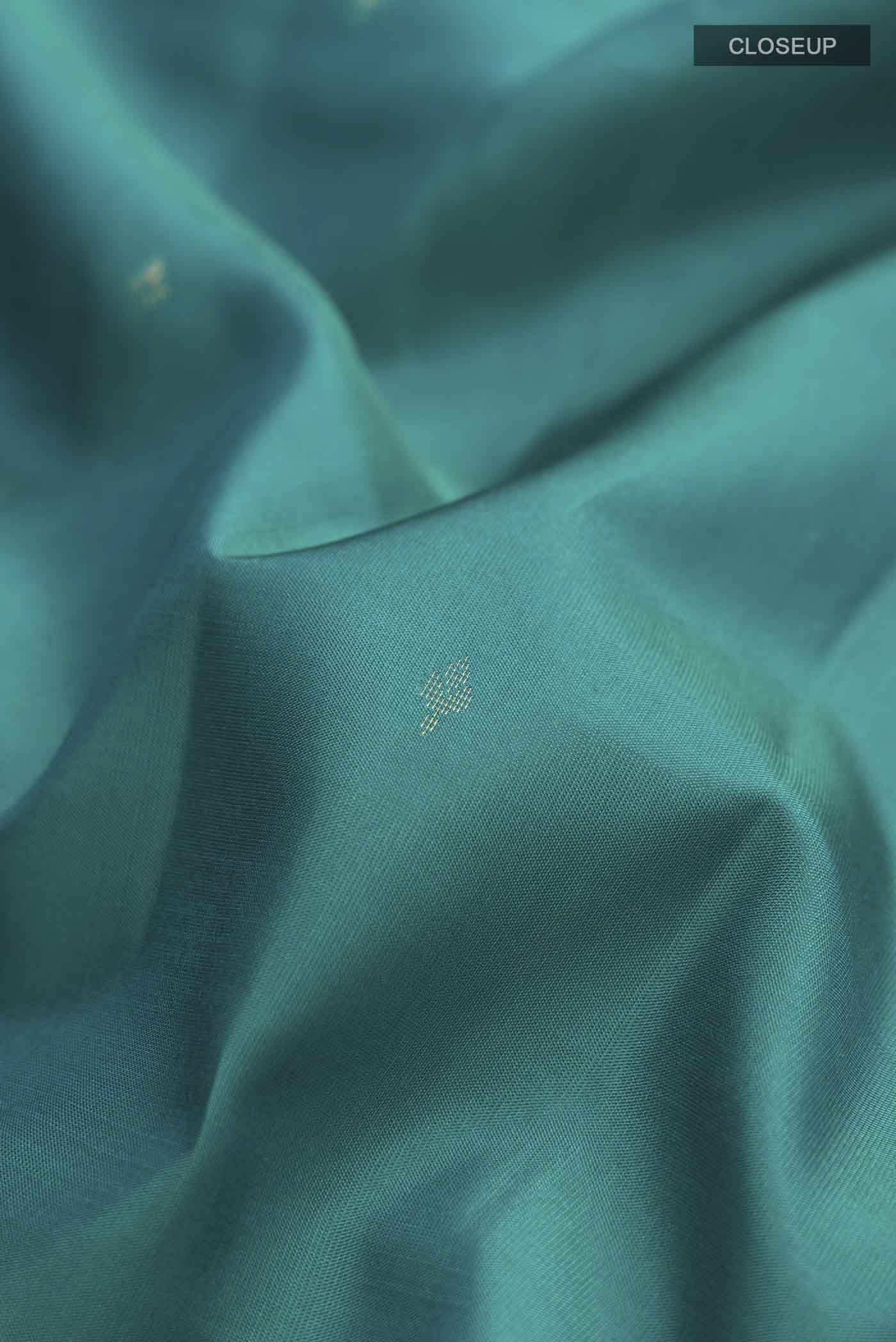 Blue Kanjivaram Silk Saree - Image 2
