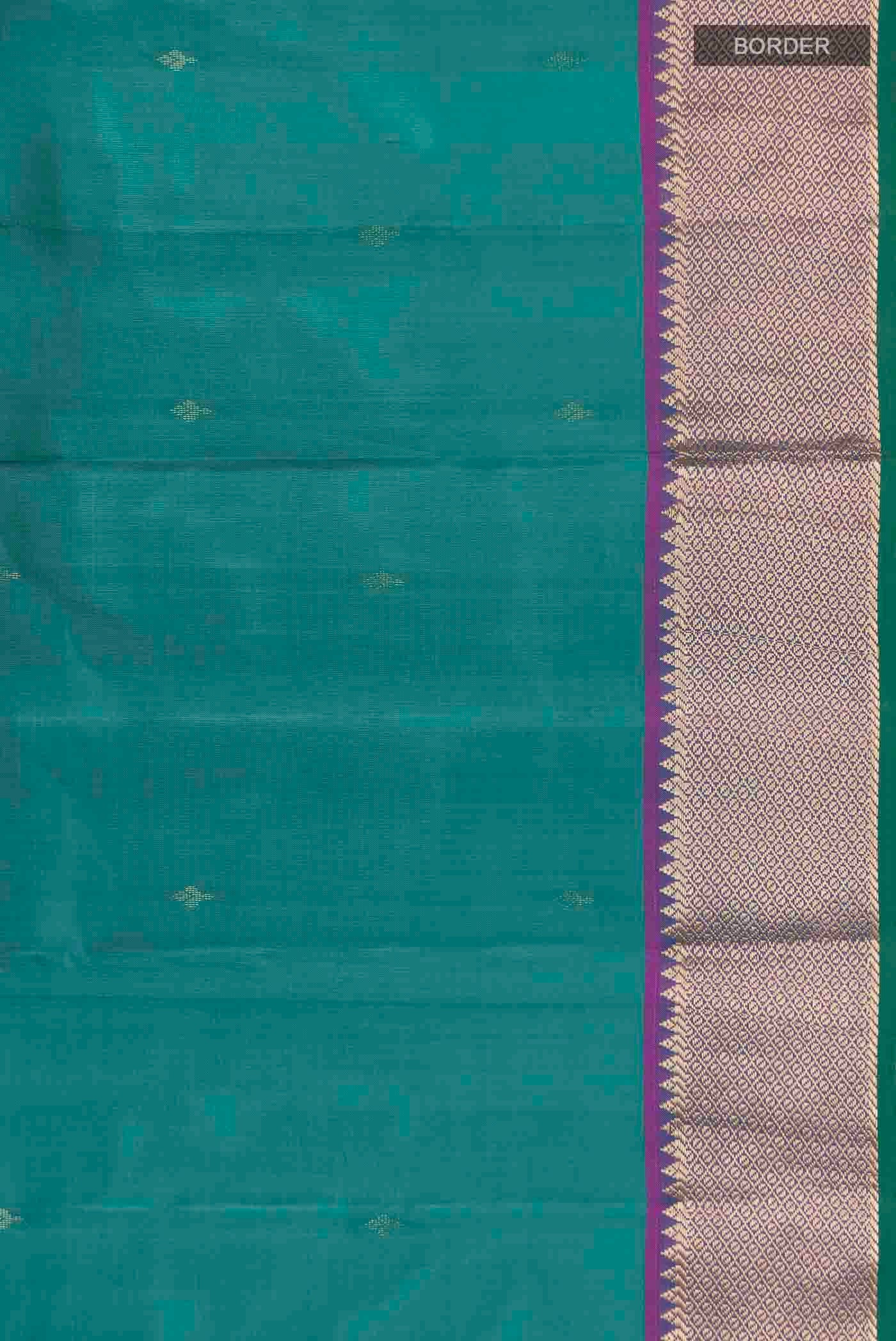 Blue Kanjivaram Silk Saree - Image 3