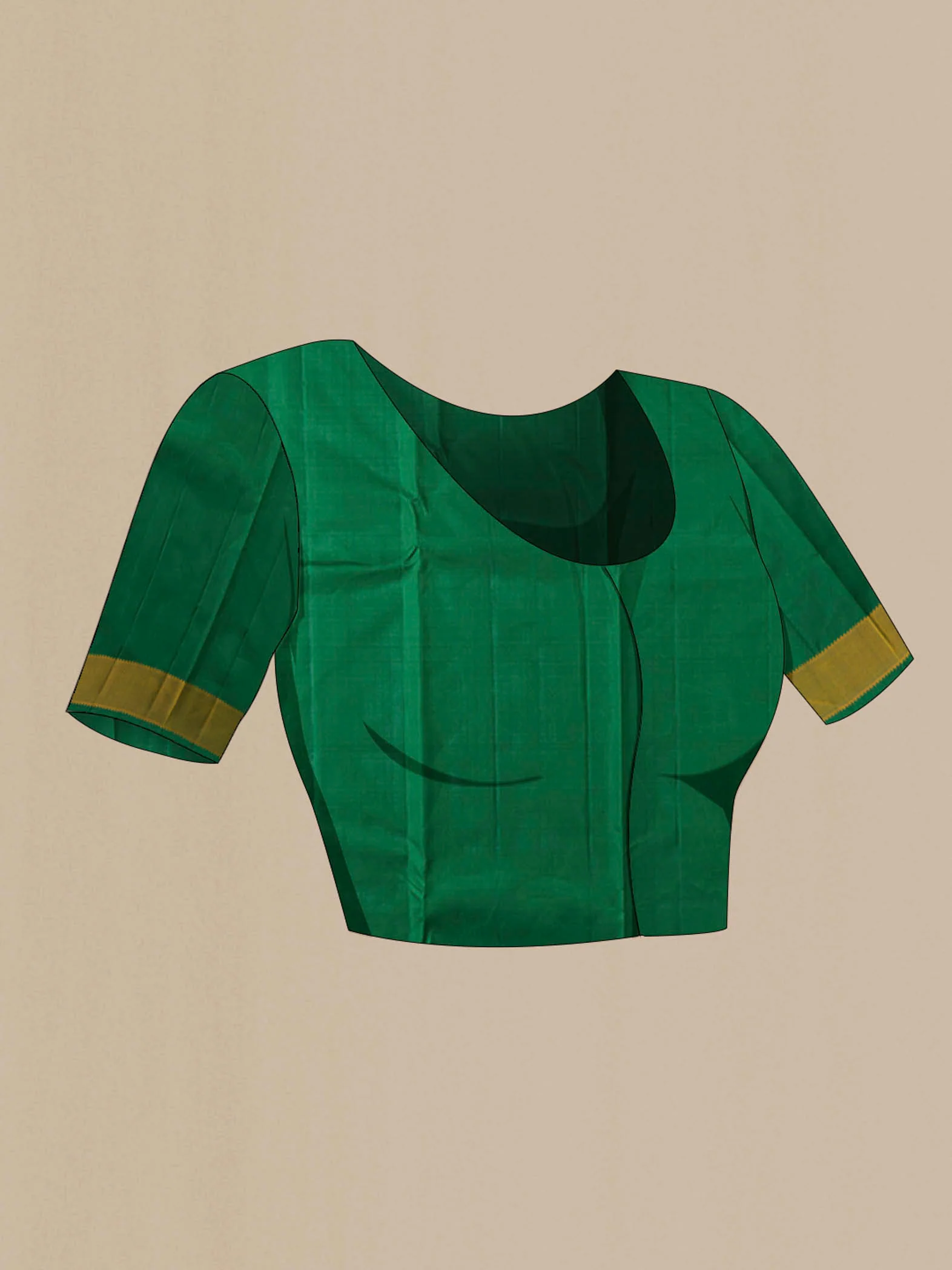 Green Kanjivaram Silk Saree - Image 5