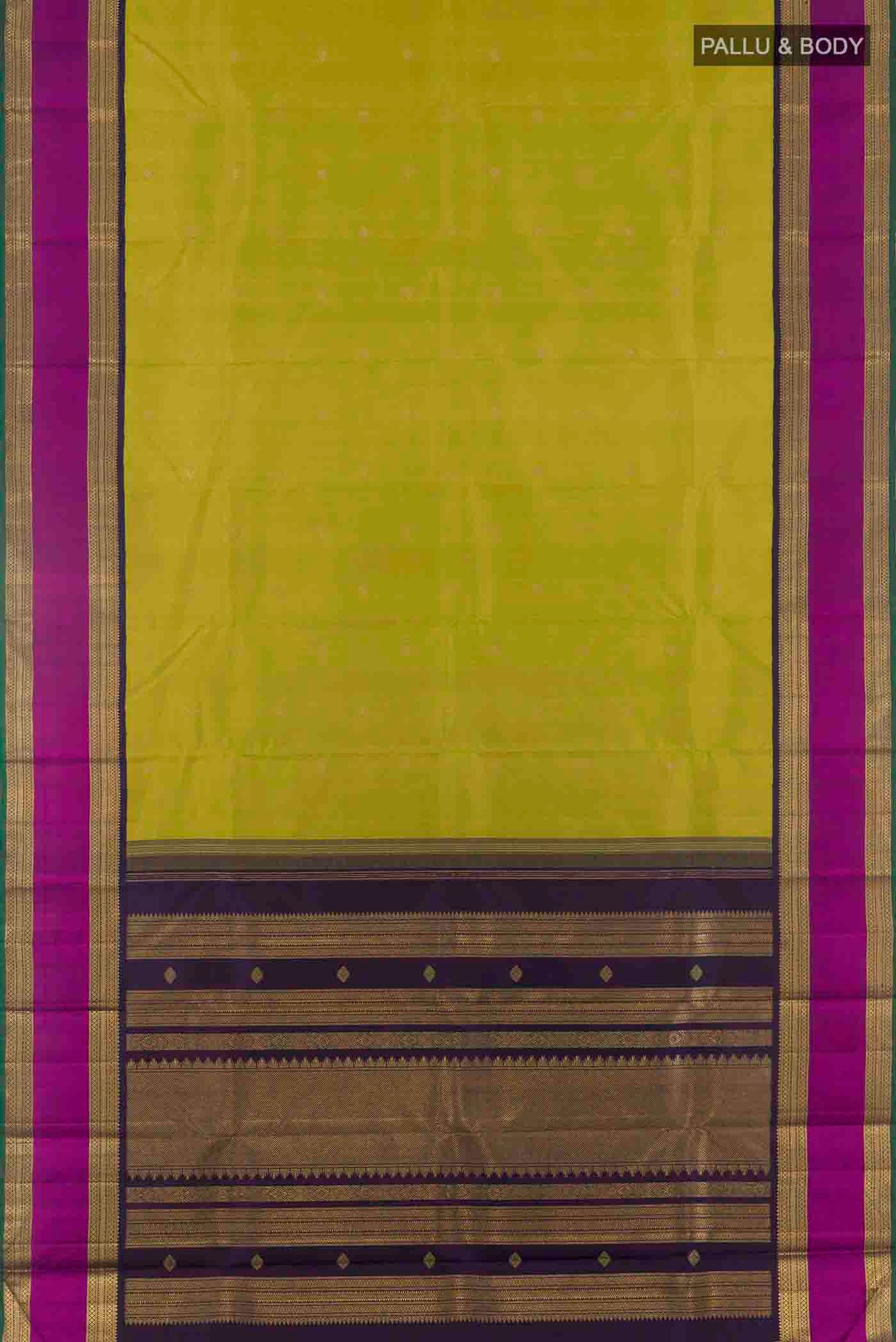 Green Kanjivaram Silk Saree - Image 6
