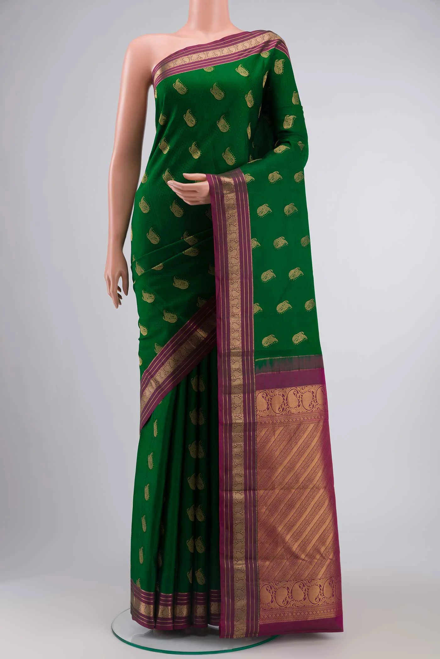 Green Kanchipuram Silk Saree