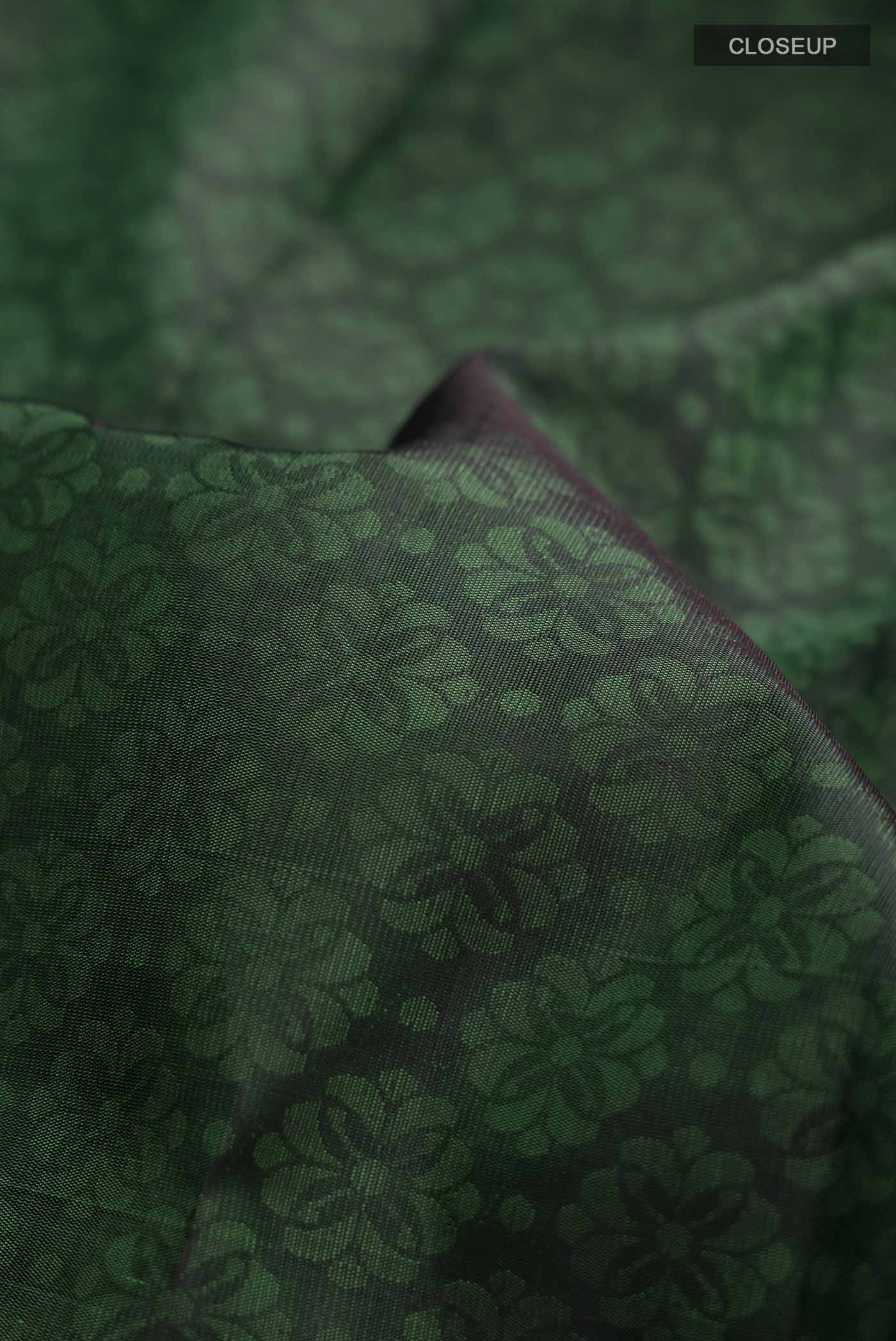 Green Kanchipuram Silk Saree - Image 2
