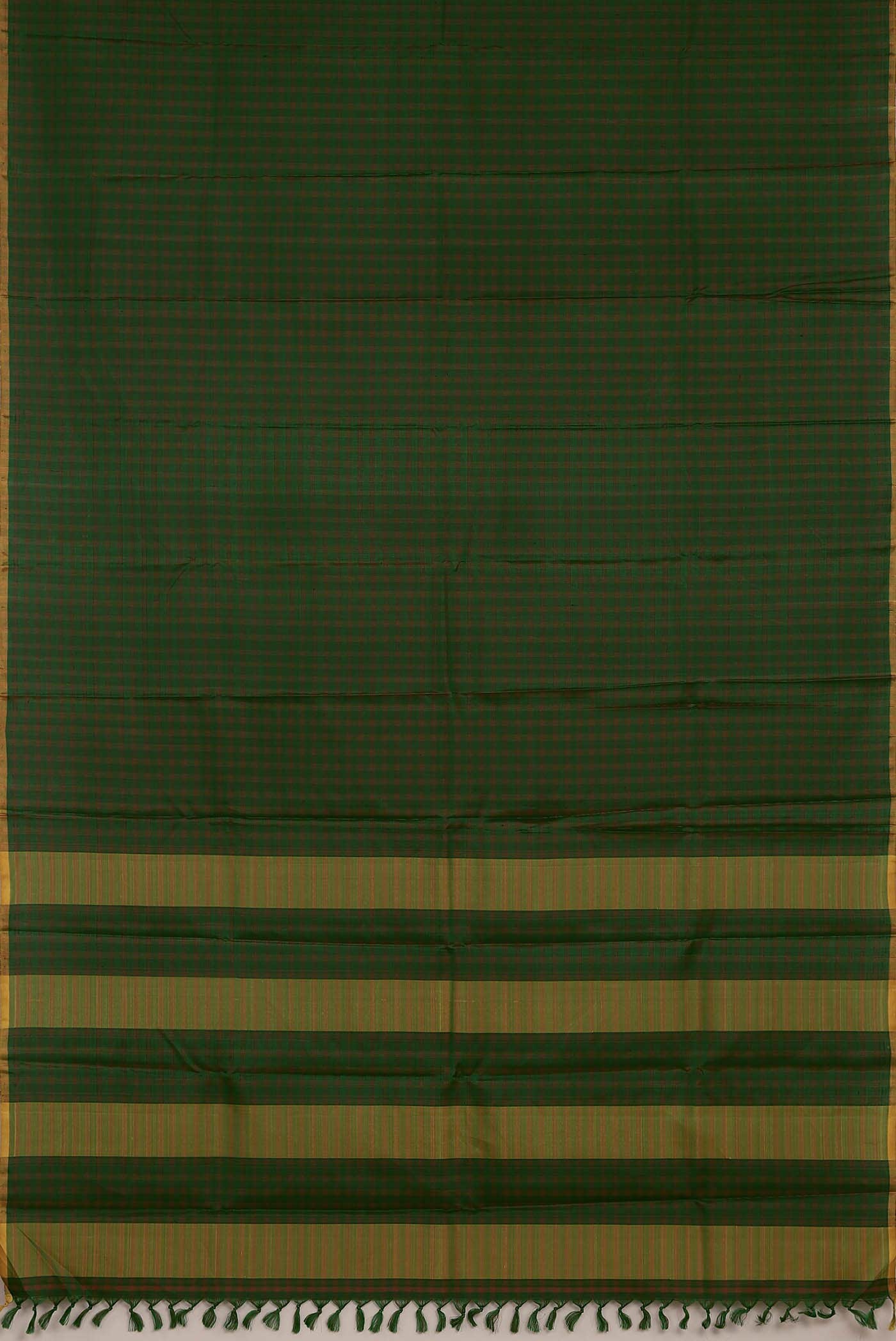 Green Kanchipuram Silk Saree - Image 3