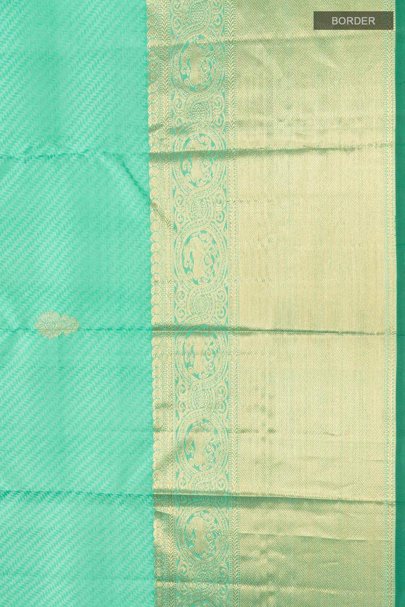 Green Kanjivaram Silk Saree - Image 5