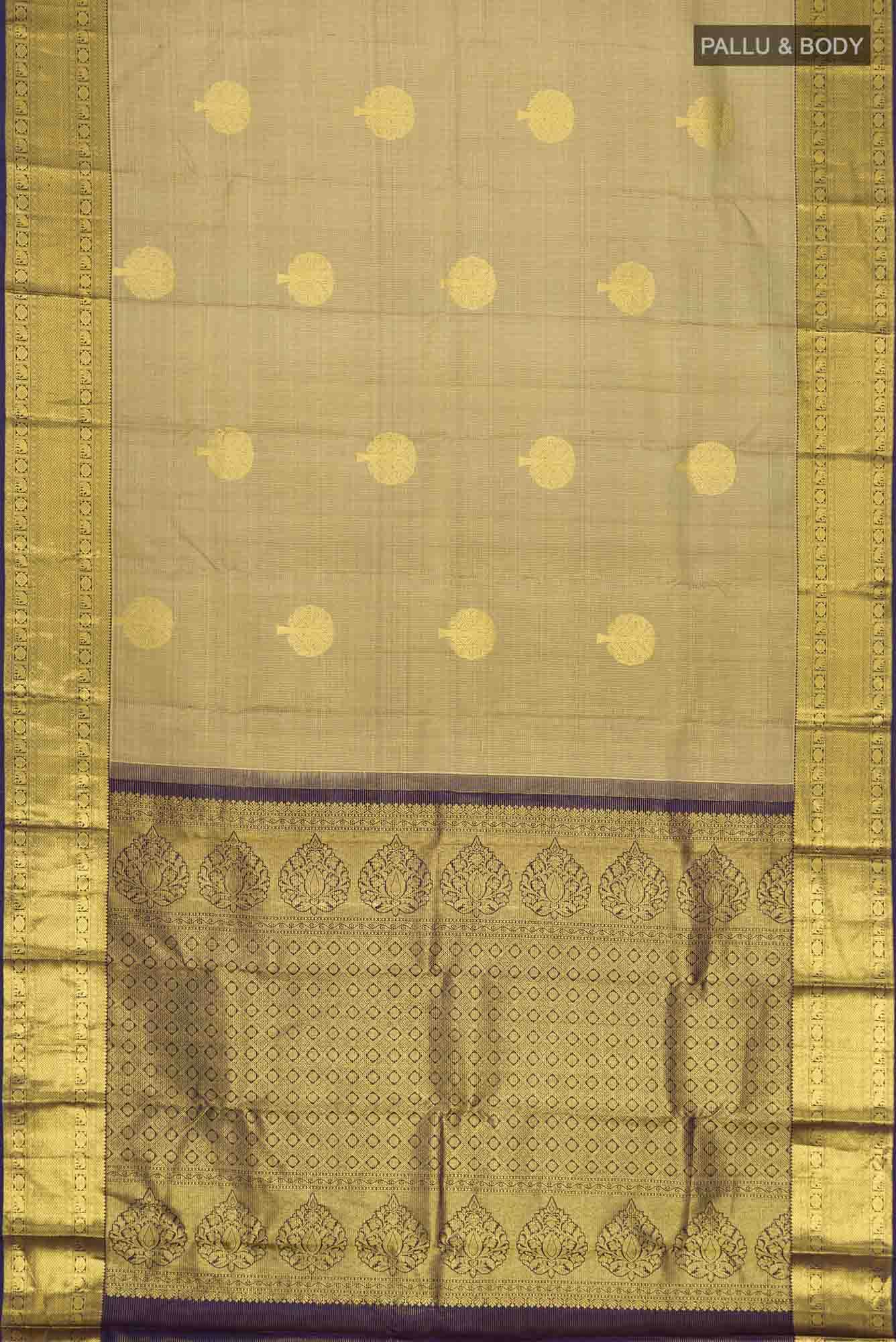 Green Kanjivaram Silk Saree - Image 4