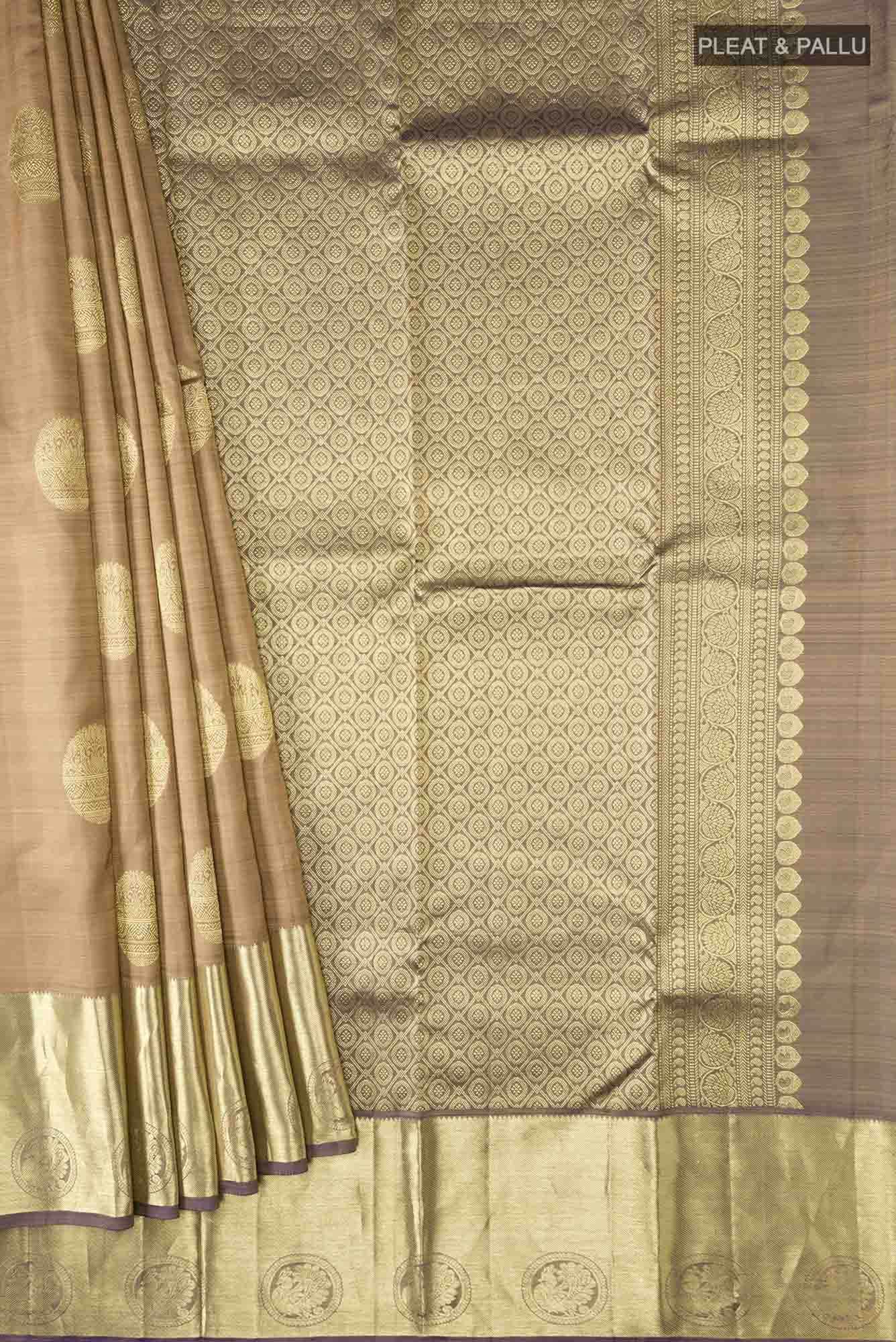 Green Kanchipuram Silk Saree - Image 2