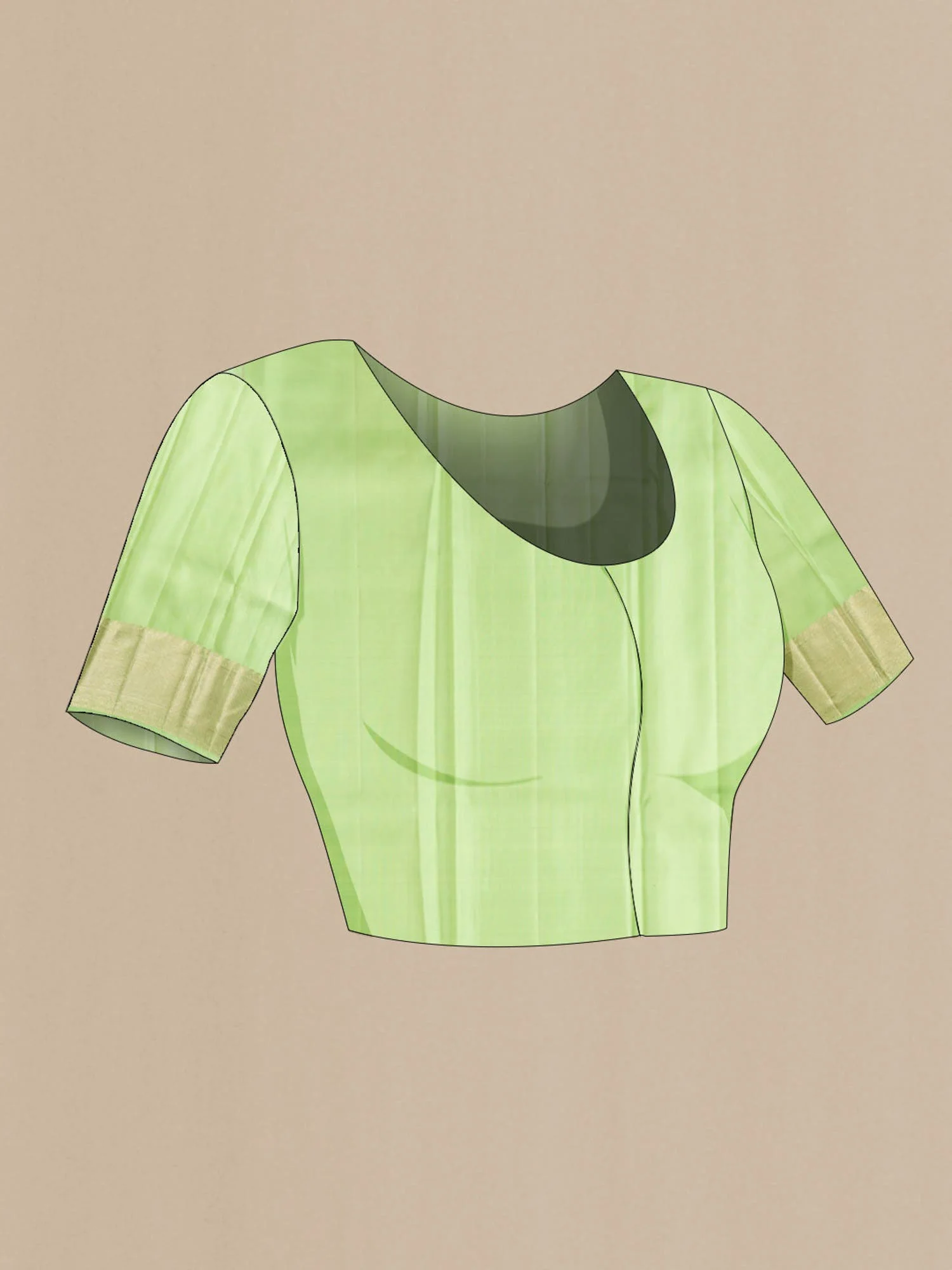 Green Kanjivaram Silk Saree - Image 7