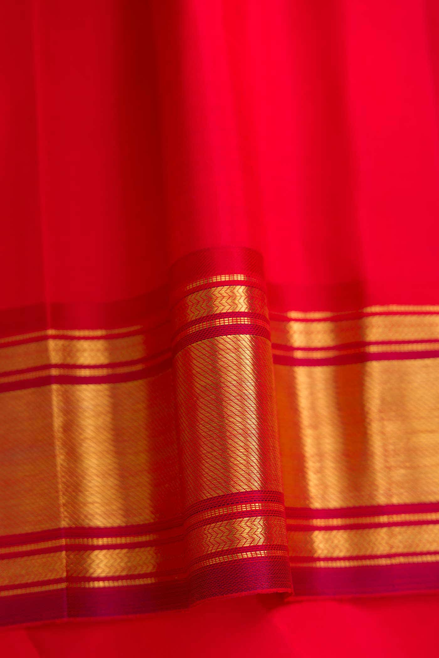 Pure Silk Pure Zari Green Dual Tone Kanjivaram Saree - Image 6