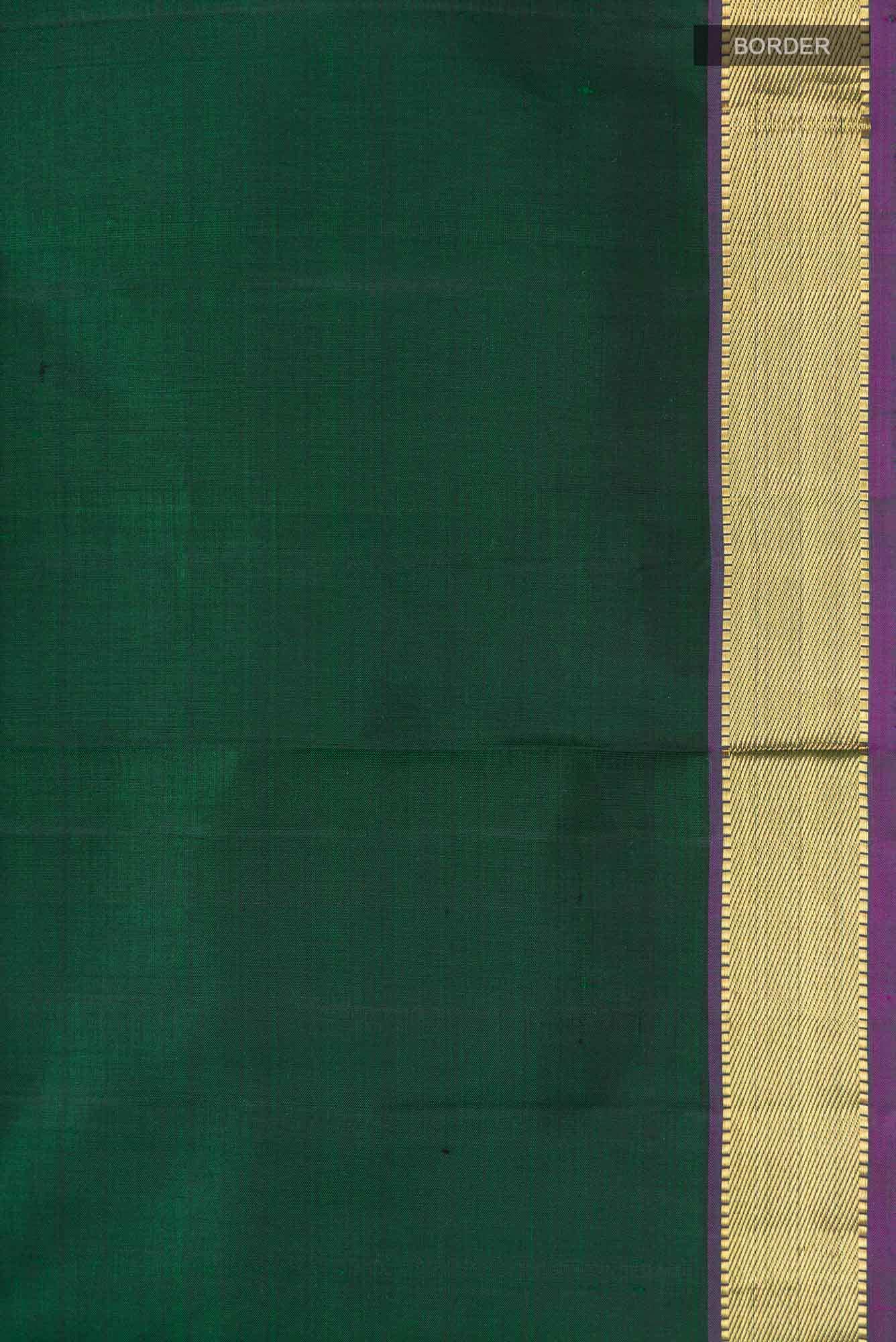 Green Kanjivaram Silk Saree - Image 5