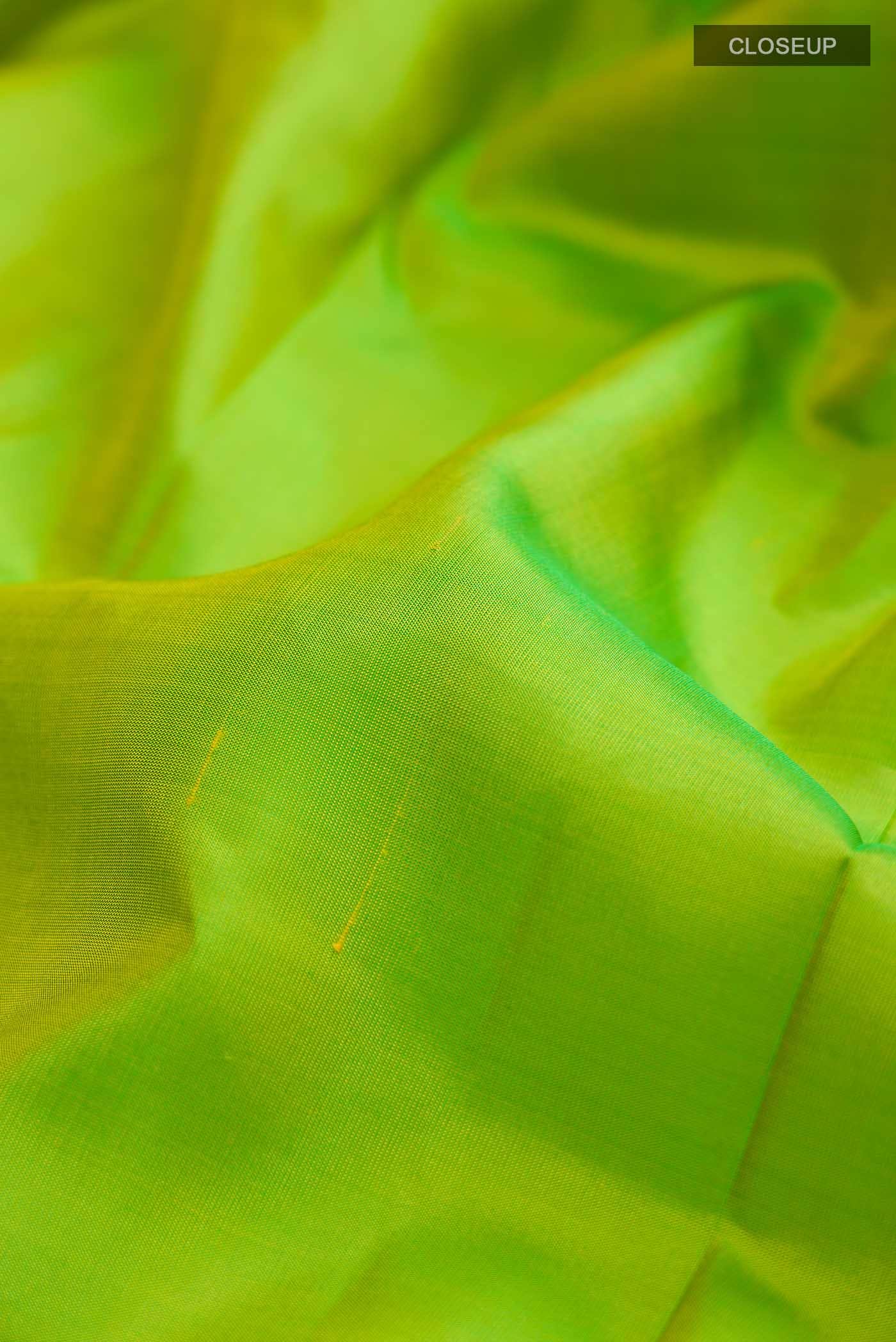 Green Kanchipuram Silk Saree - Image 3