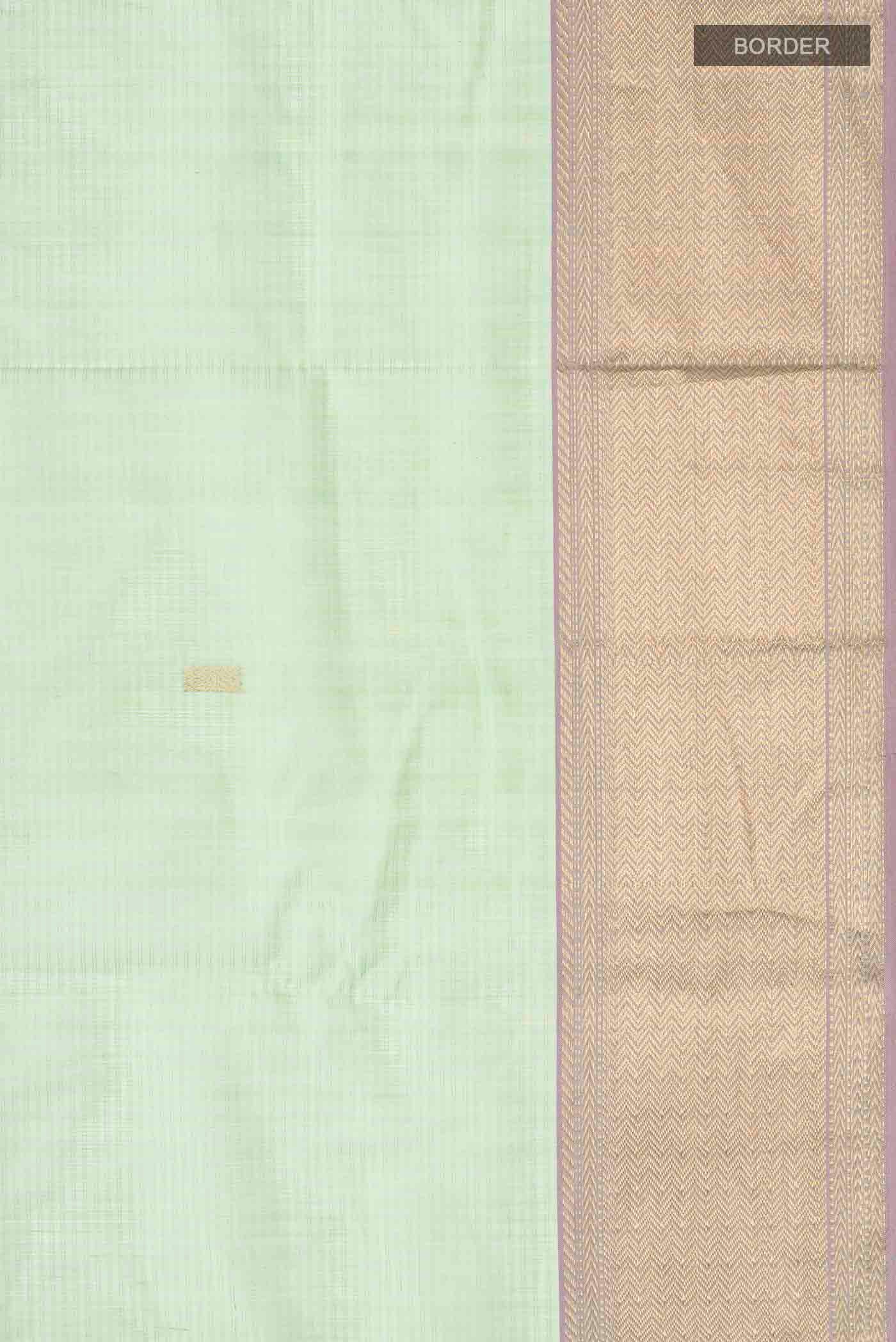 Green Maheshwari Silk Cotton Saree - Image 3
