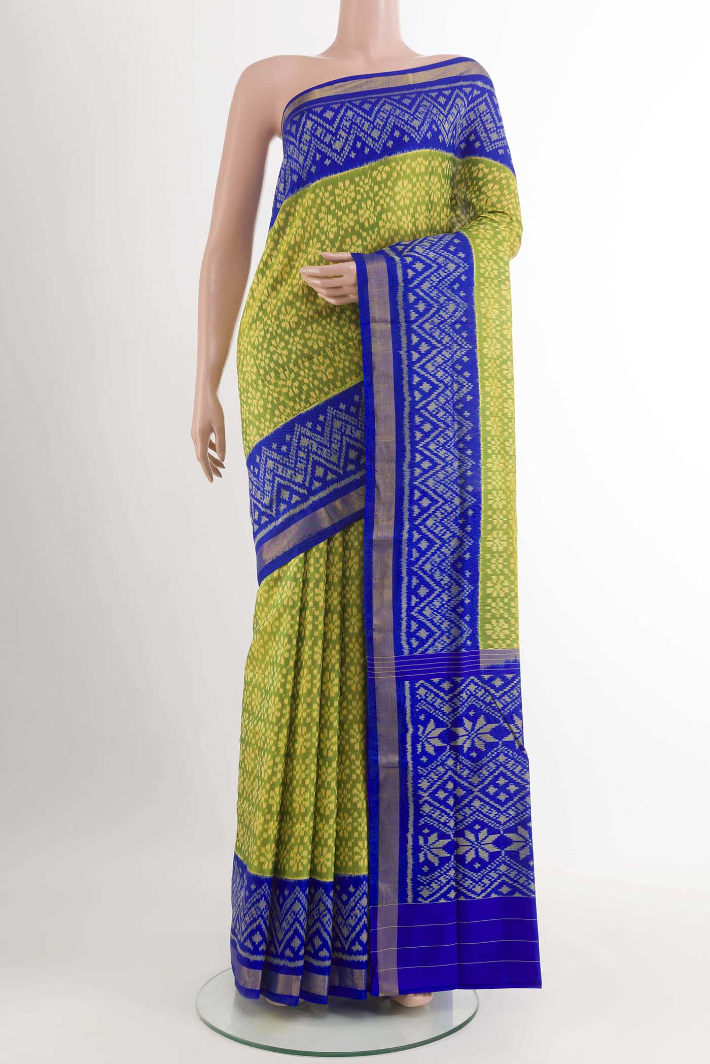 Green Rajkot Patola Silk Saree