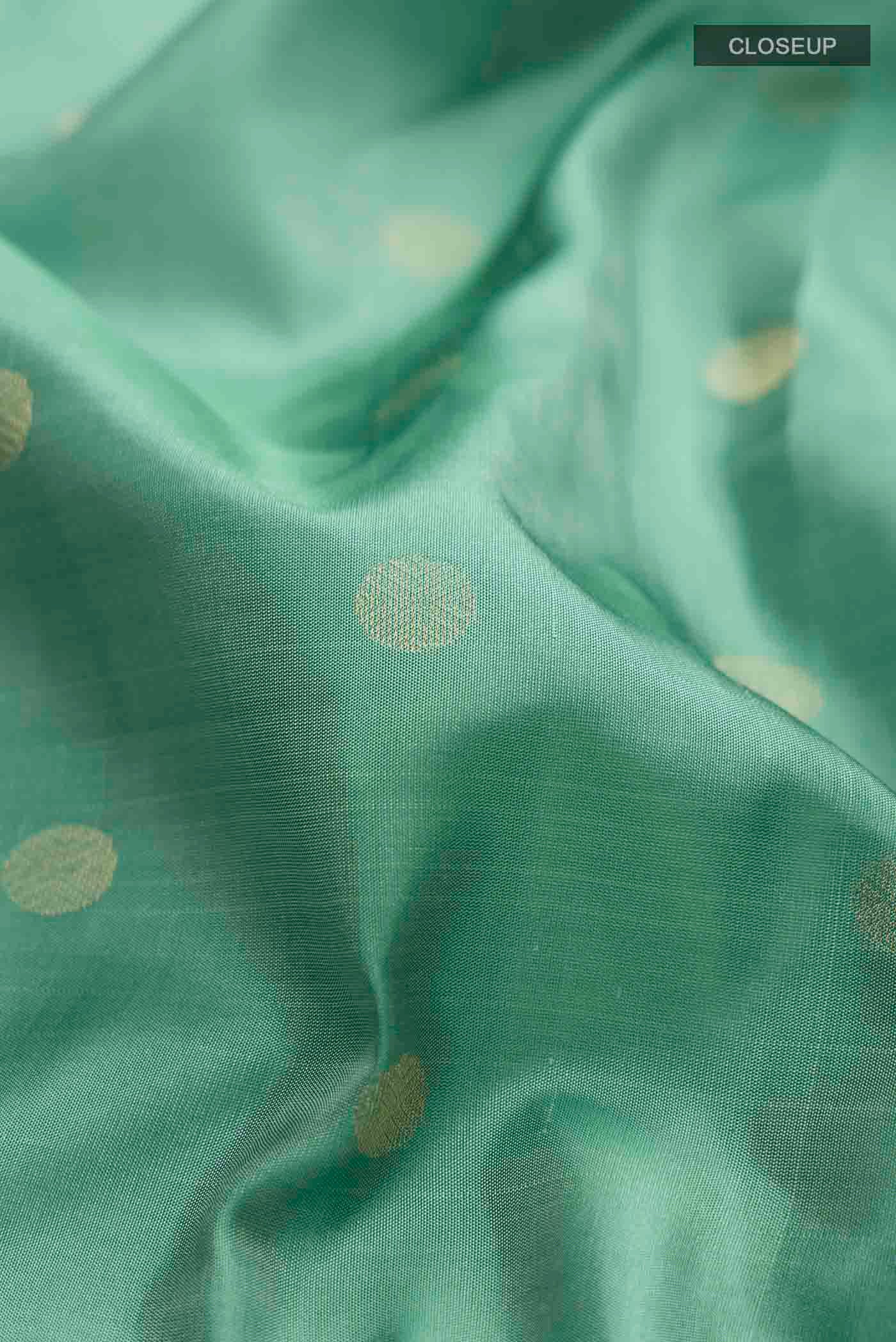 Green Soft Silk Saree - Image 2