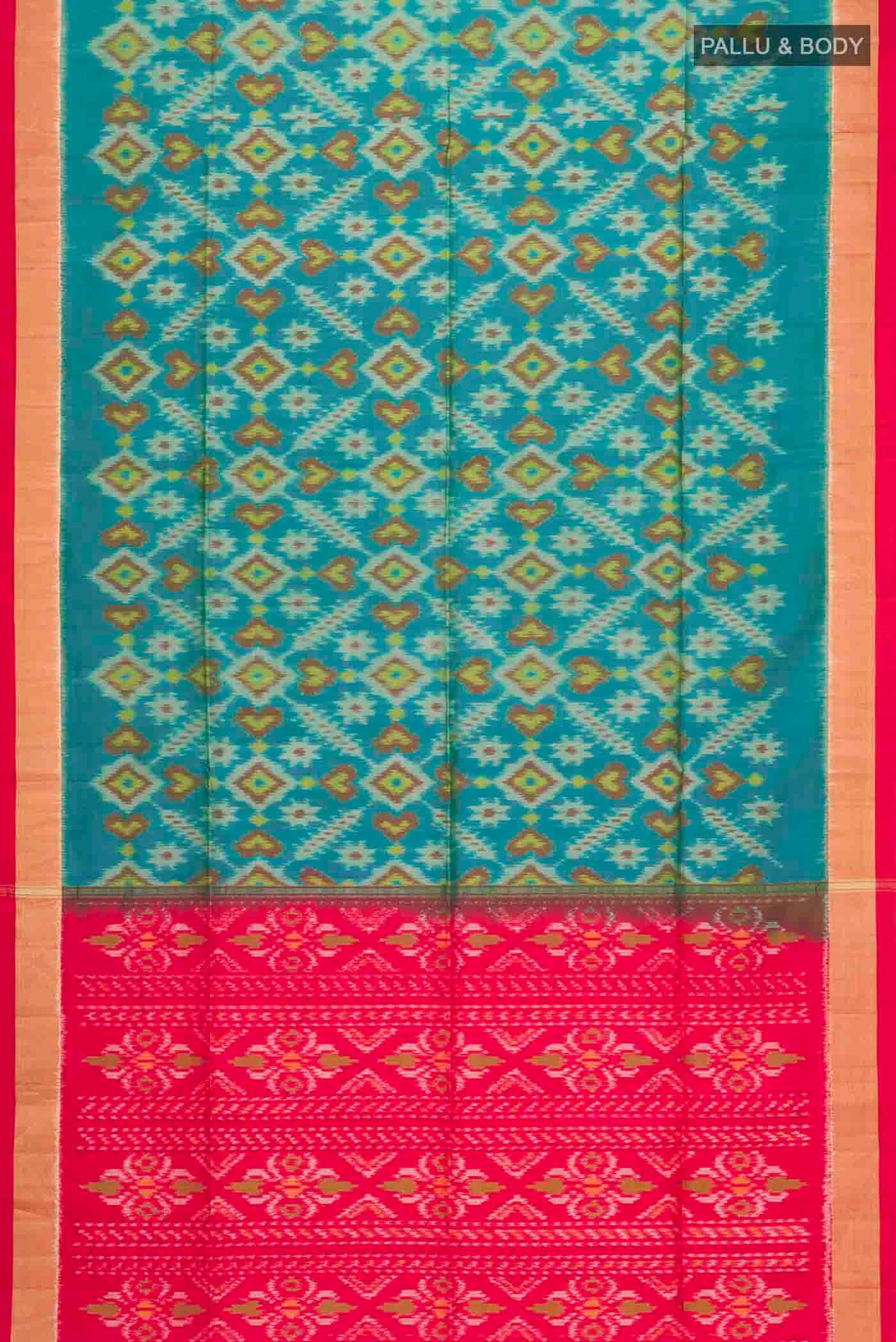 Green Soft Silk Saree - Image 5